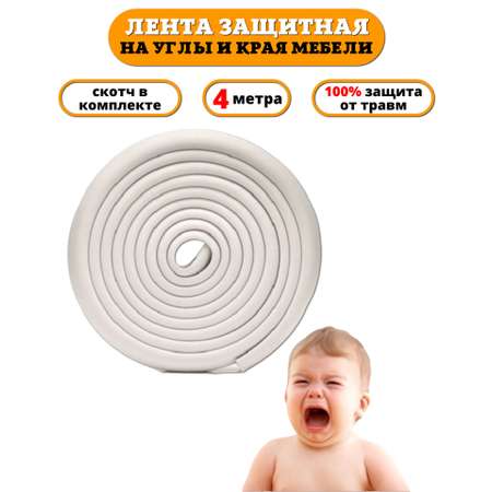 Защитная лента на углы Beideli мебели для детей 4 м