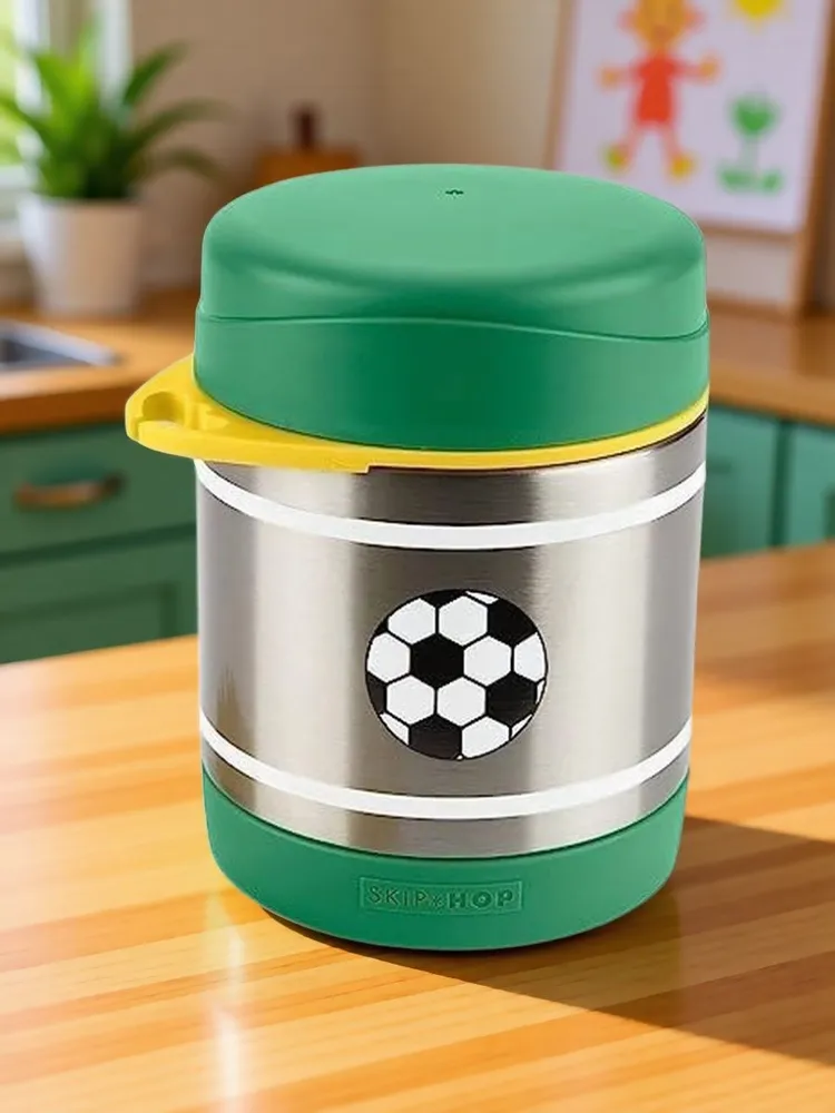 Термос Skip Hop со столовым прибором Футбол - фото 1