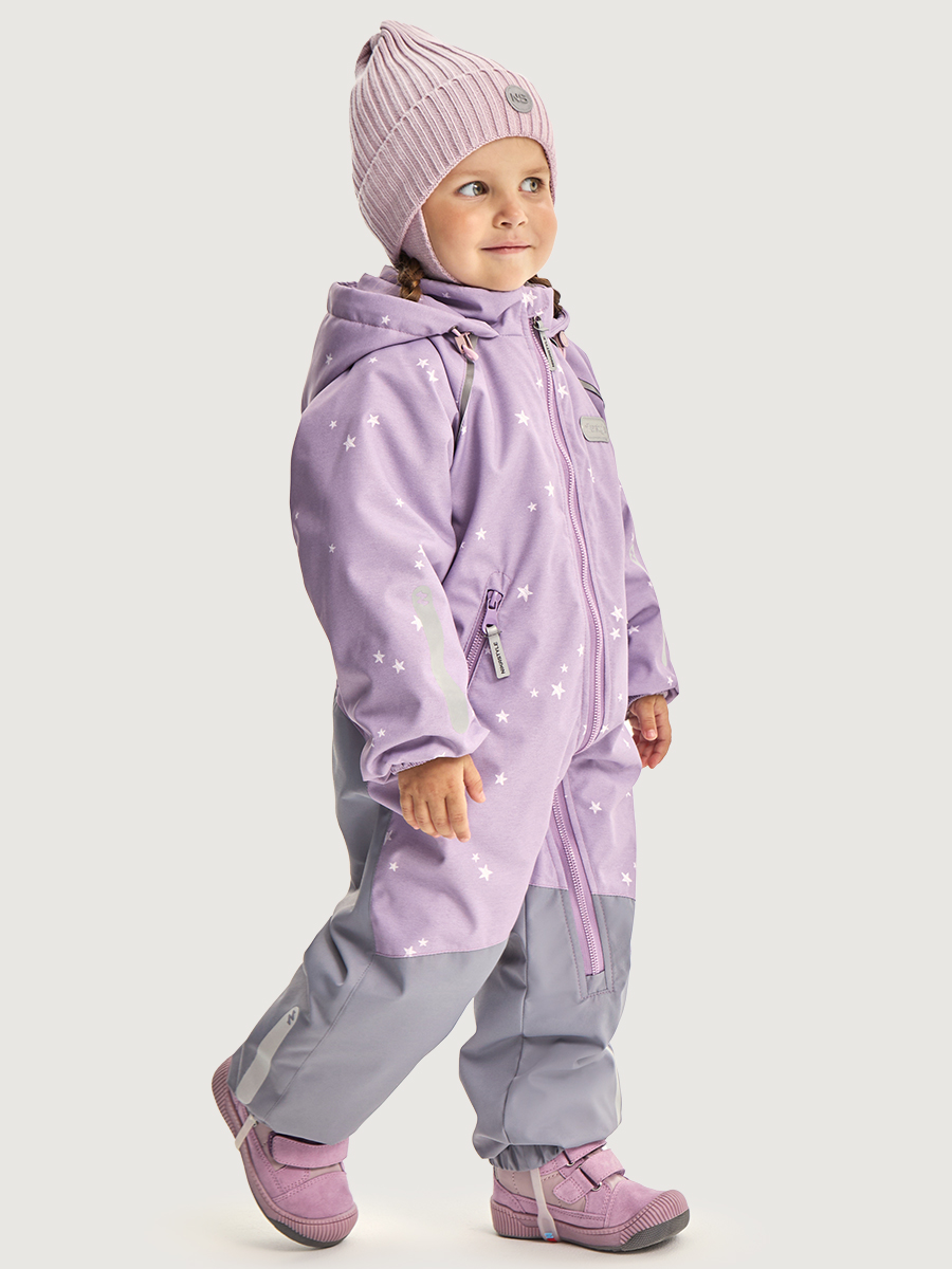 Комбинезон NIKASTYLE 8м0626 пудра/светло-серый - фото 3