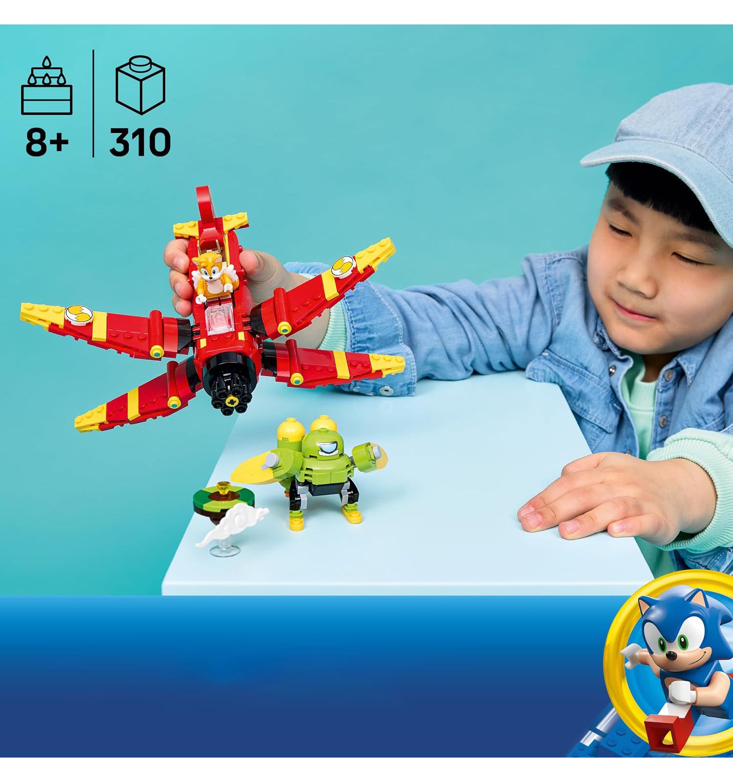 Конструктор LEGO Sonic the Hedgehog Самолёт Торнадо-1 Тейлса 310 дет. - фото 7
