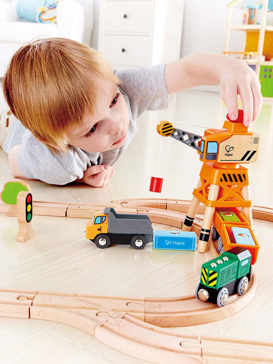 Набор железнодорожный Hape E3715_HP - фото 1