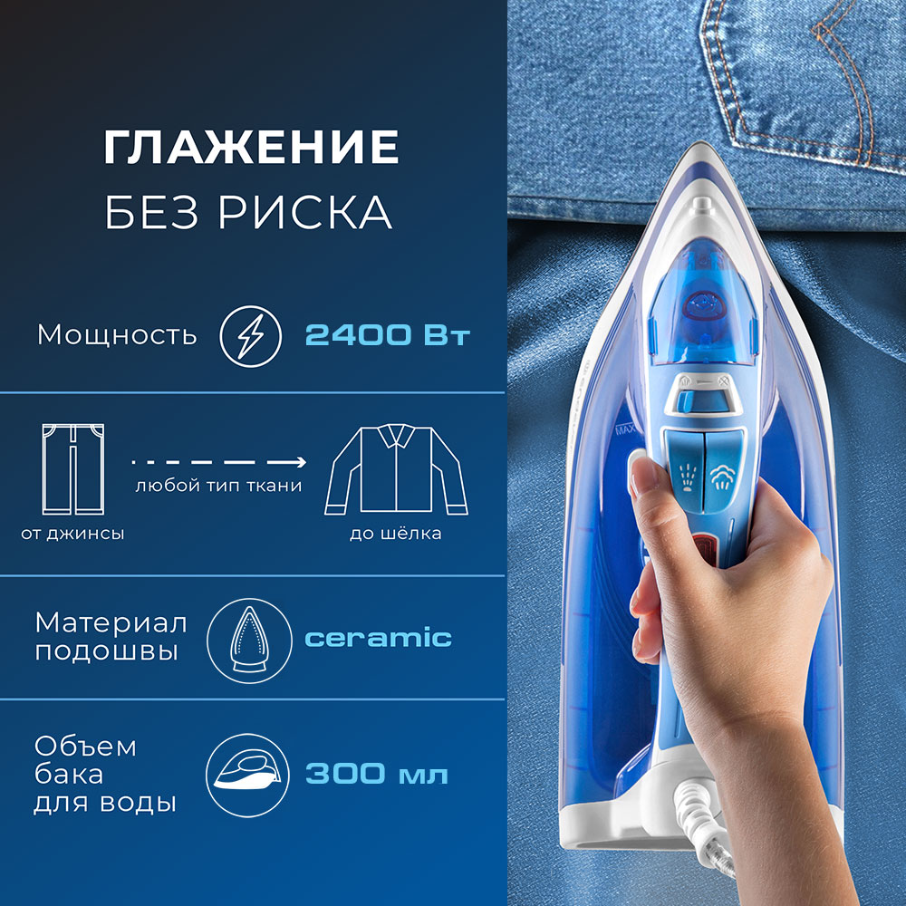 Электрический утюг ENDEVER DELTA-219 - фото 3