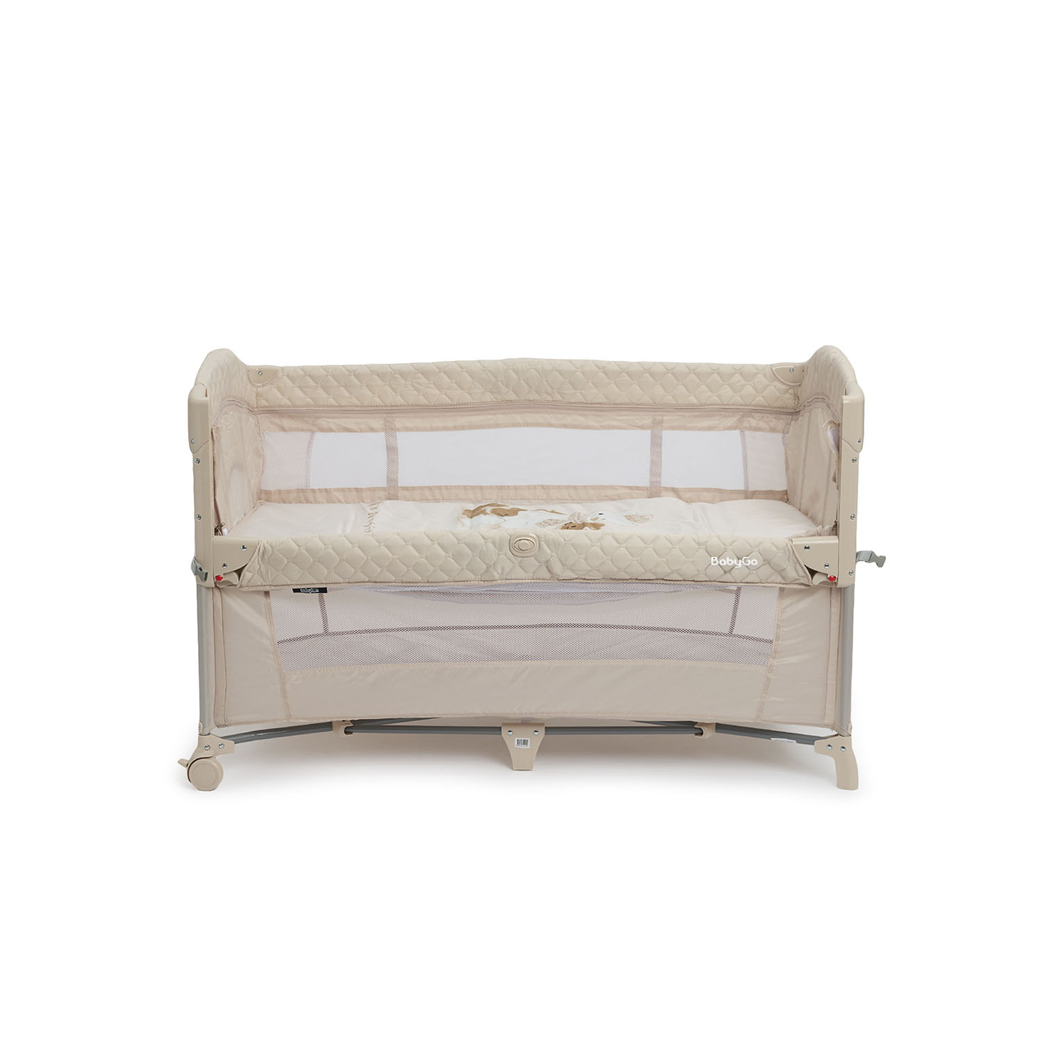 Манеж кровать BabyGo Sleepy New бежевый UP650S - фото 9