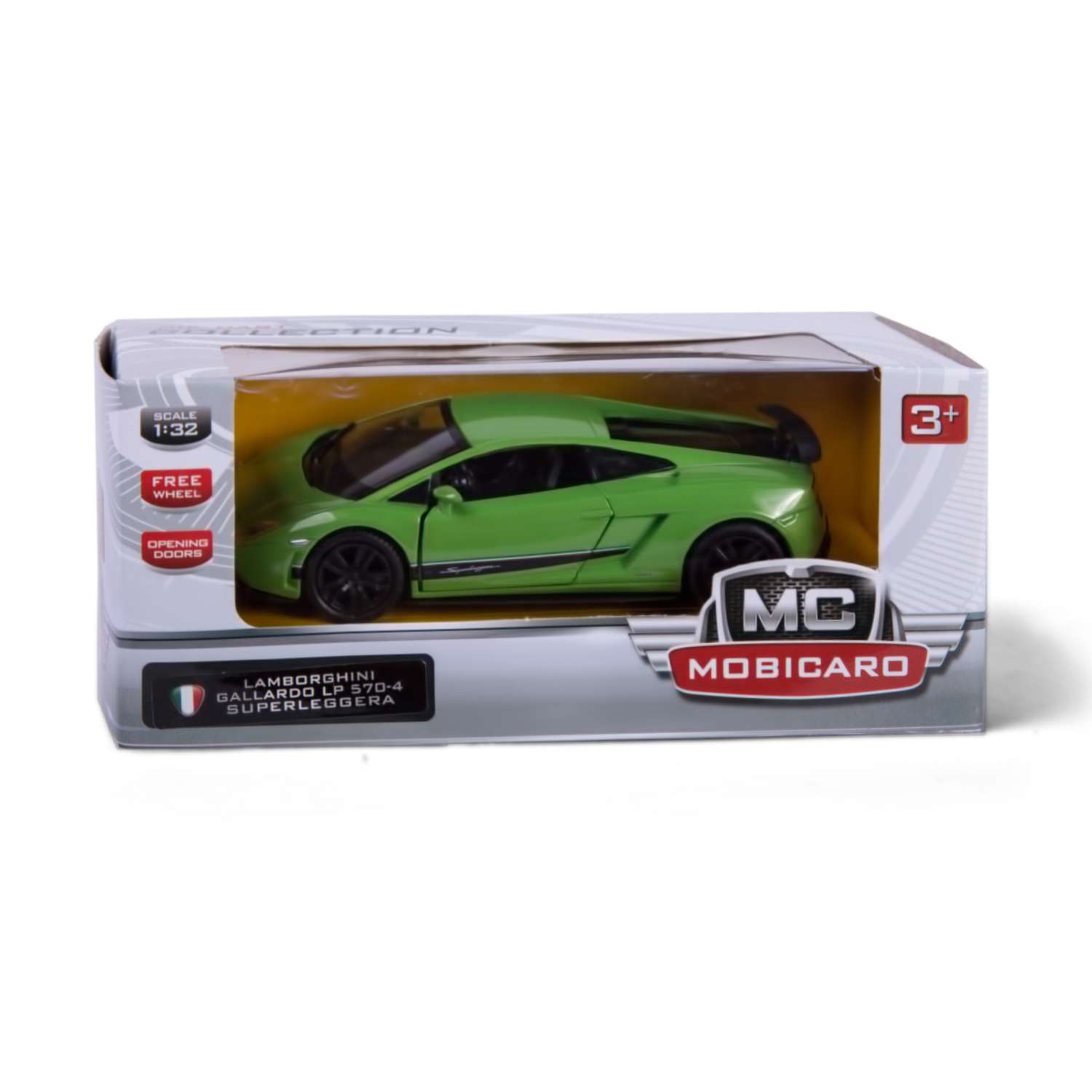 Автомобиль Mobicaro Lamborghini Gallardo 1:32 зеленый 544998.0 - фото 3