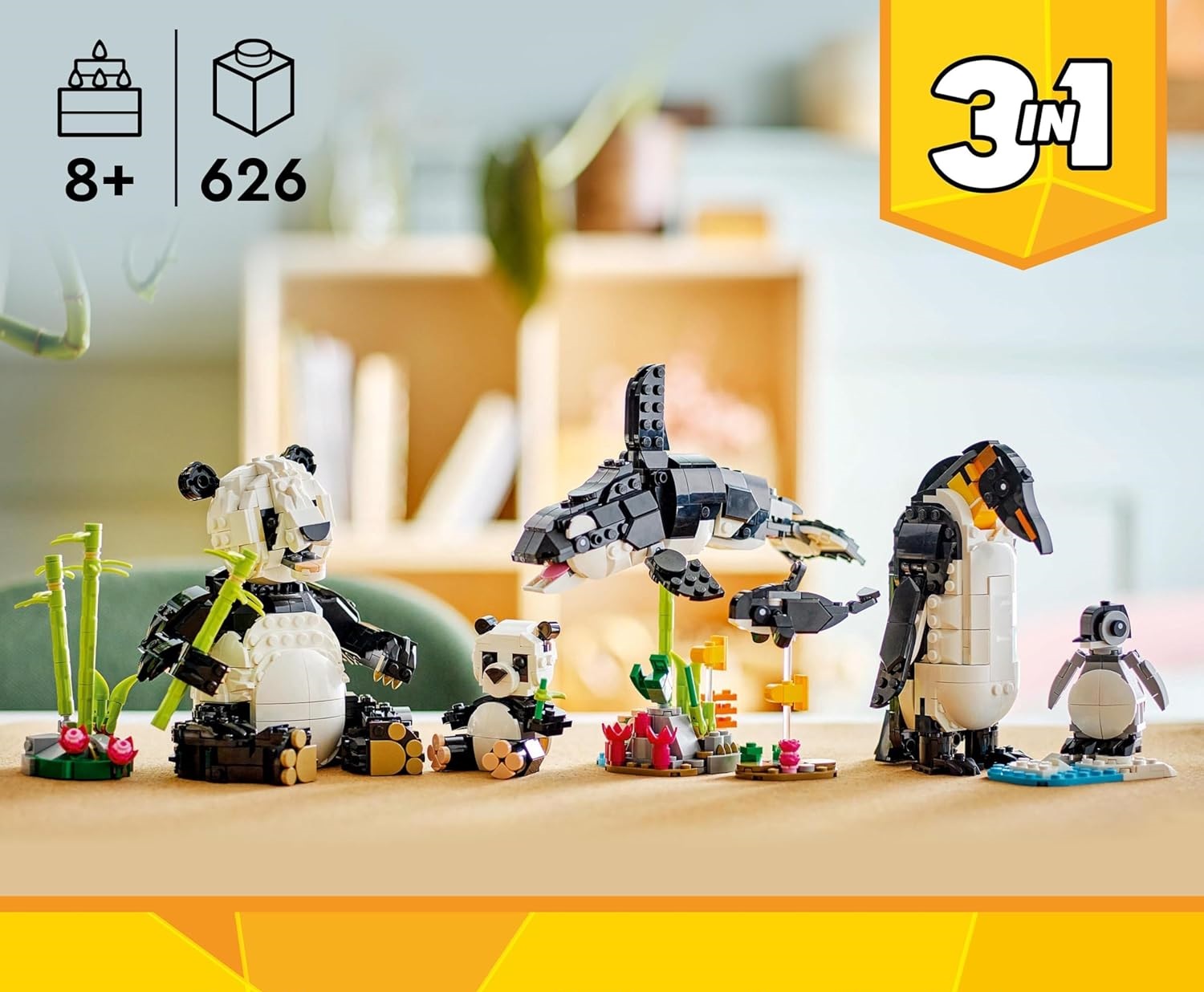 Конструктор LEGO Creator Семейство панд блочный - фото 2