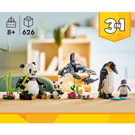 Конструктор LEGO Creator Семейство панд блочный
