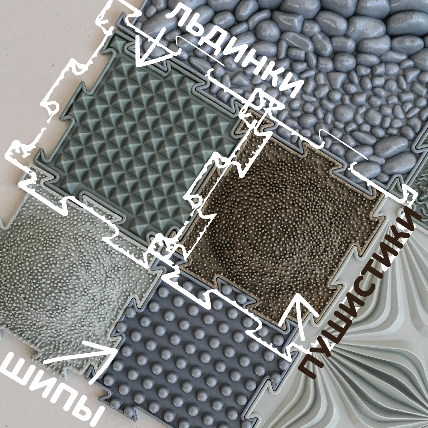 Коврик-пазл Ортодон массажный развивающий 26 x 220 см - фото 11