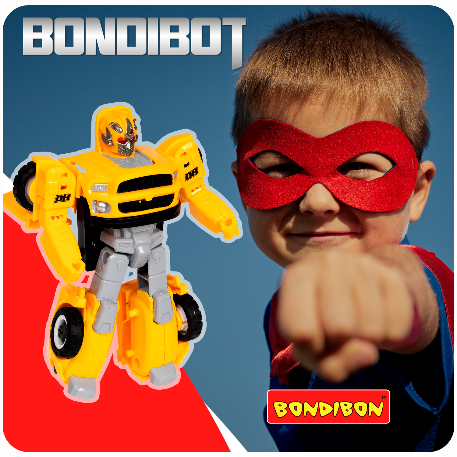 Фигурка Bondibon трансформер Робот Машина 2в1 - фото 11