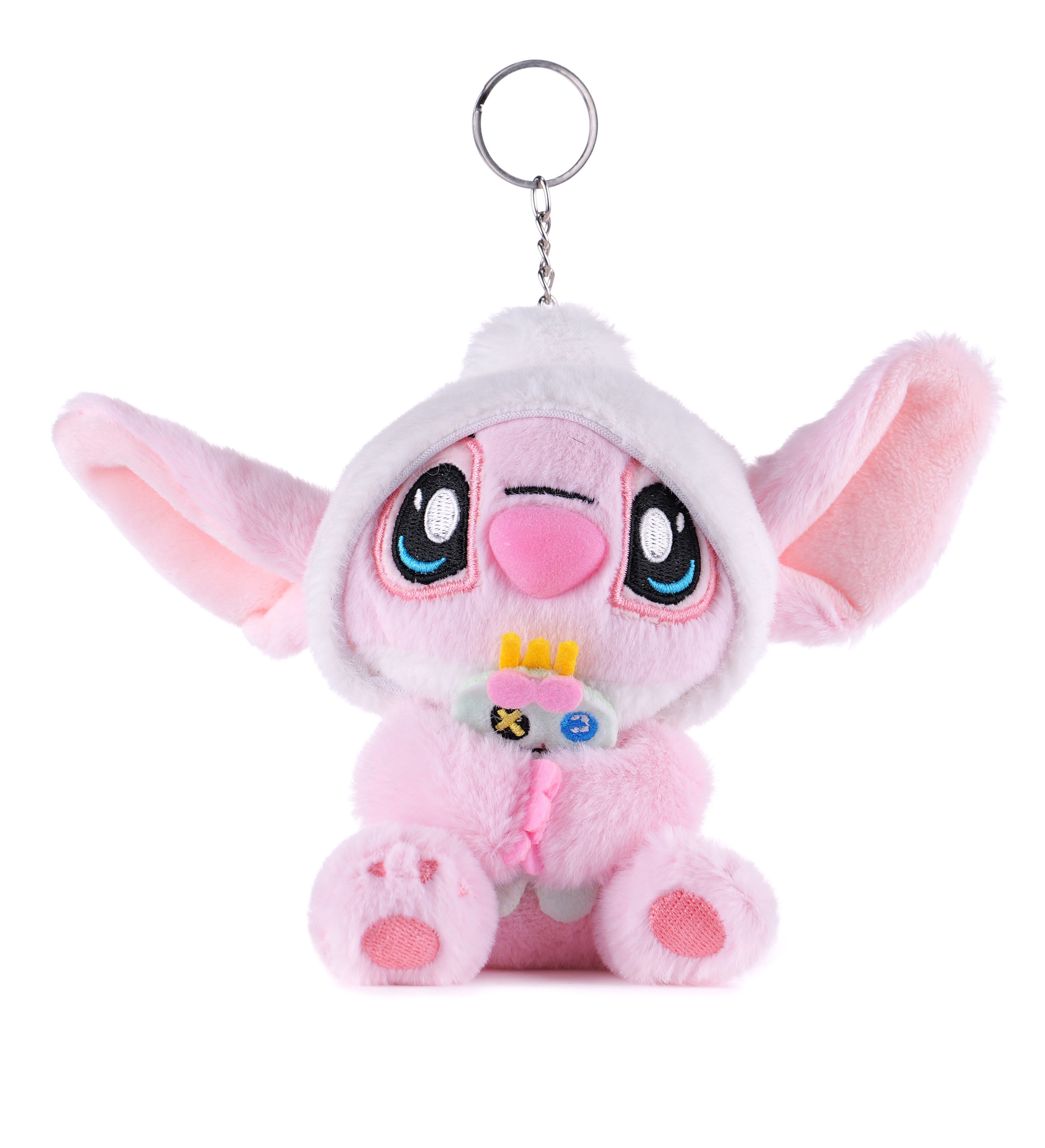 Игрушка мягкая Stitch Foooodies на цепочке розовый - фото 8