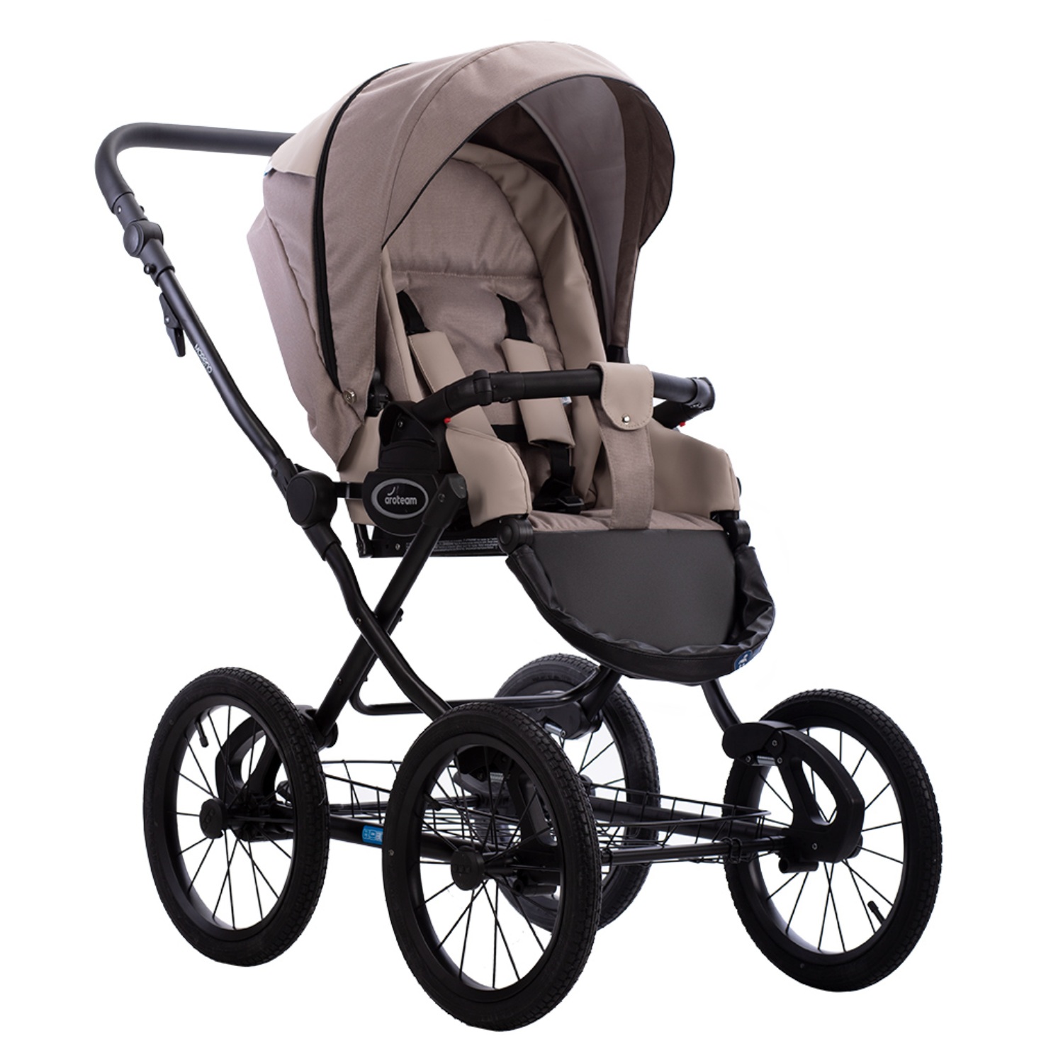Коляска 2в1 Aroteam Moreno SL 02 бежевый - фото 3