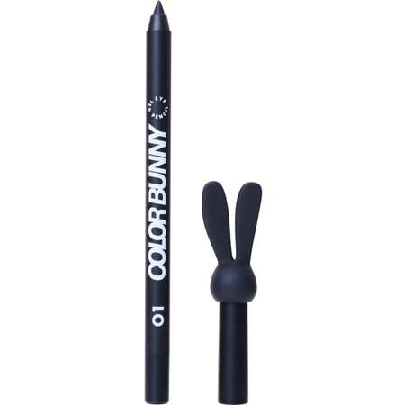 Карандаш для глаз Love Generation Color Bunny гелевый, стойкий, насыщенный, тон 01 черный, 1,3 г