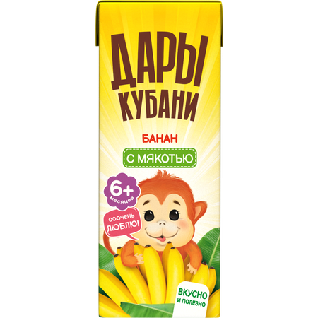 Нектар Дары Кубани Банан с 6 мес 0.2 л 15 шт.