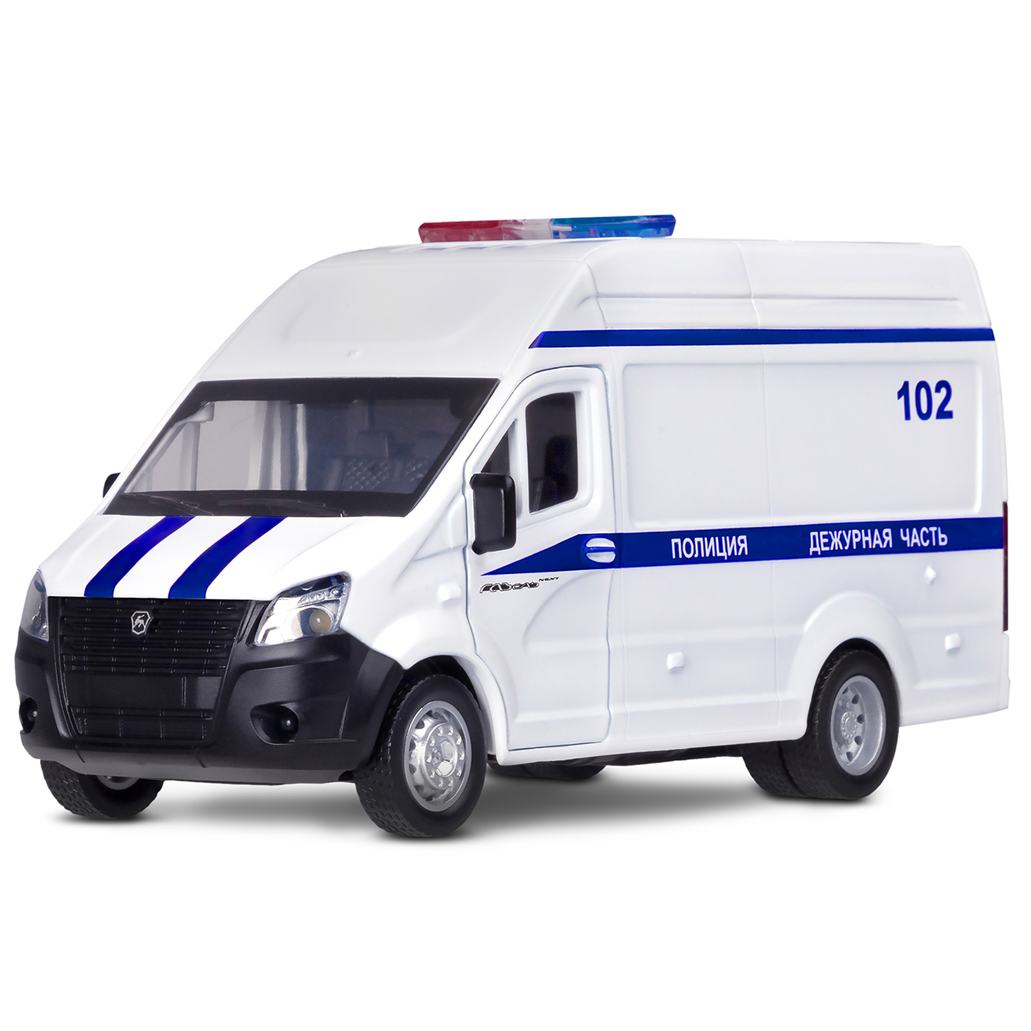 Полицейская машина АВТОпанорама ГАЗель Полиция 1:34 JB1251674 - фото 10