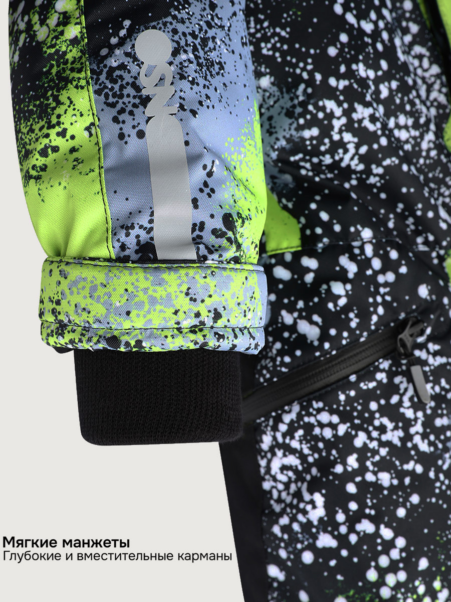 Комбинезон NIKASTYLE Комбинезон 8з4525 салат/черный - фото 9