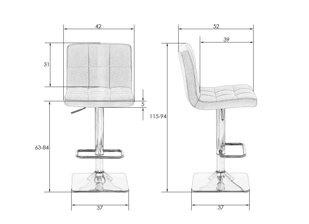 Стул DOBRIN GOLDIE - фото 7
