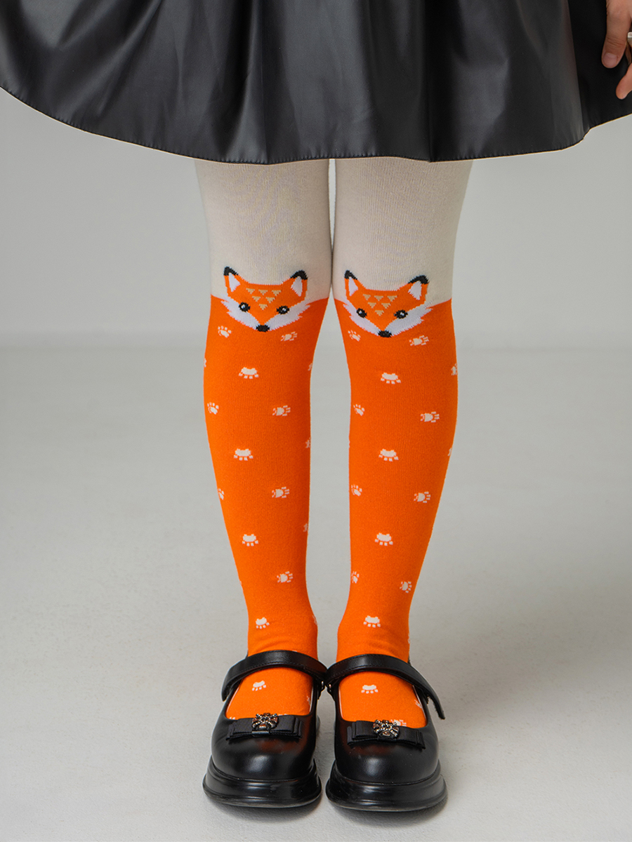 Колготки HappyFox HFGM5465кремовый.оранжевый - фото 6