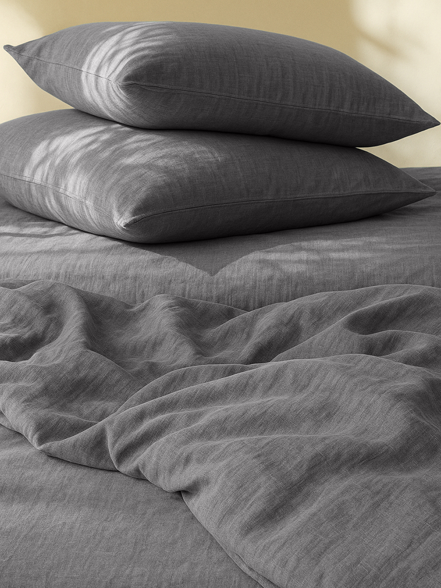 Комплект постельного белья BRAVO Organic графит 6 предм. - фото 9