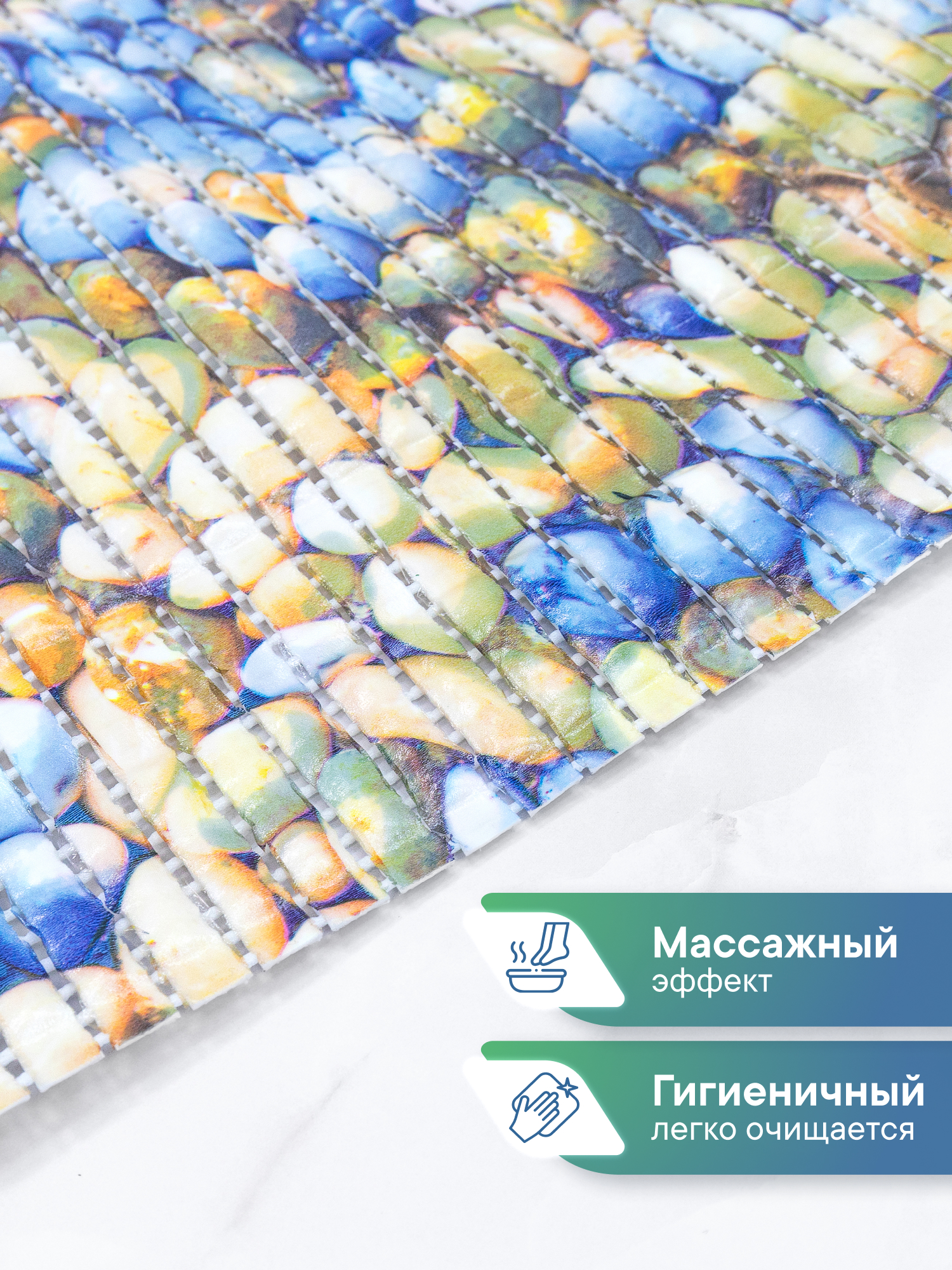 Коврик для ванной VILINA камни 43 x 90 см - фото 2