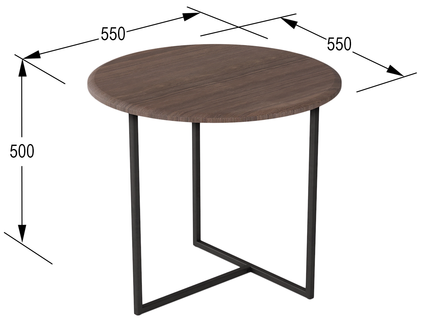 Стол журнальный КАЛИФОРНИЯ МЕБЕЛЬ Альбано акация - фото 2