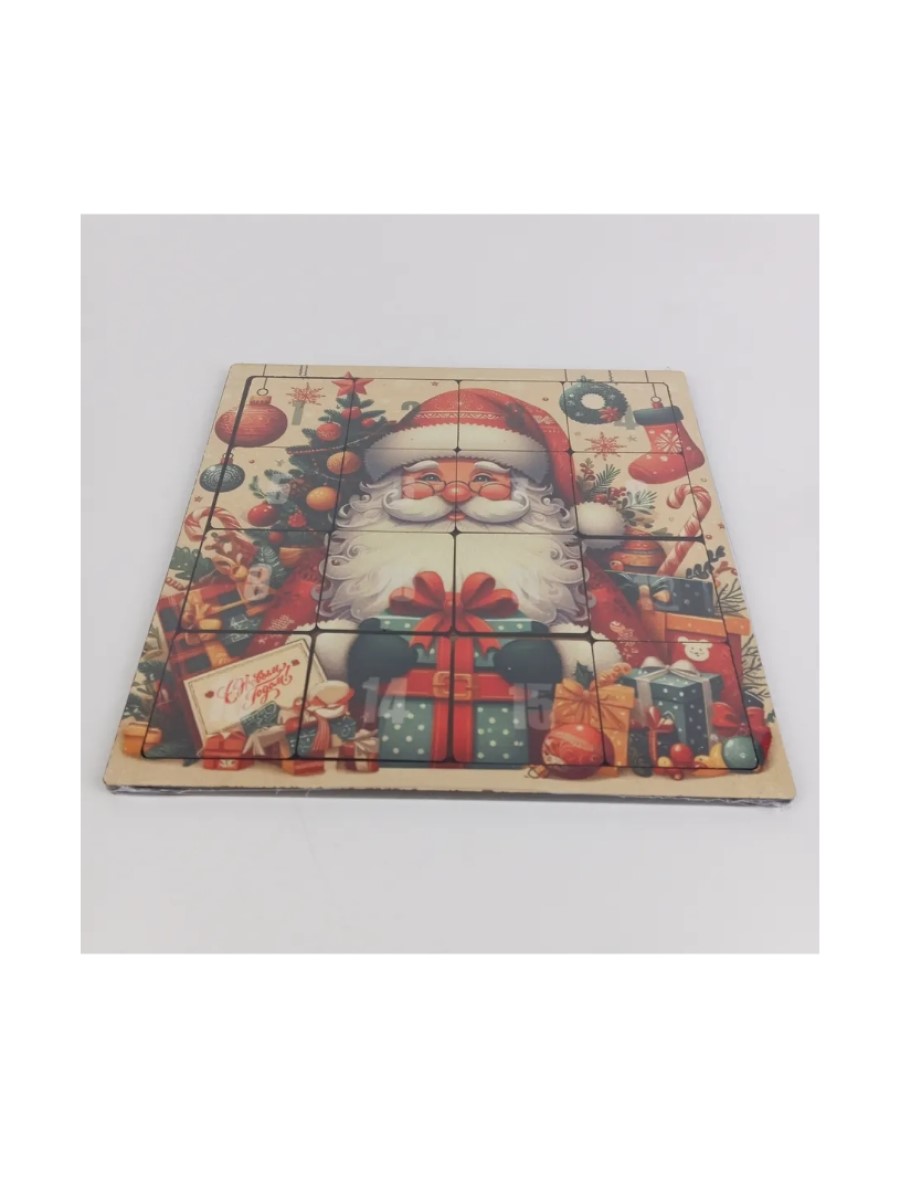Настольная игра Задира Головоломка пятнашки Дед Мороз - фото 3