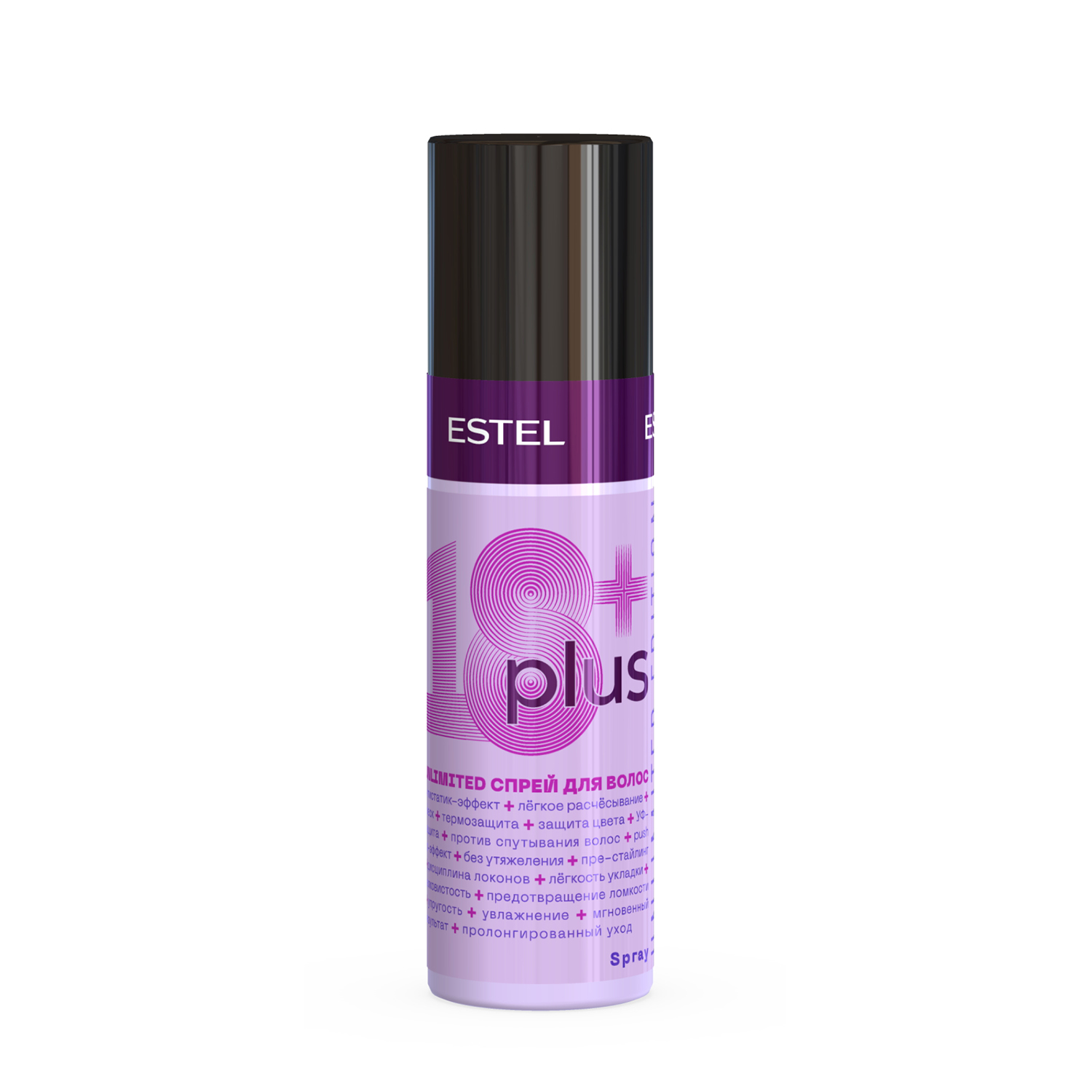 Спрей ESTEL увлажняющий ESTEL 18+ PLUS термозащита для волос лёгкое расчёсывание 100 мл - фото 1