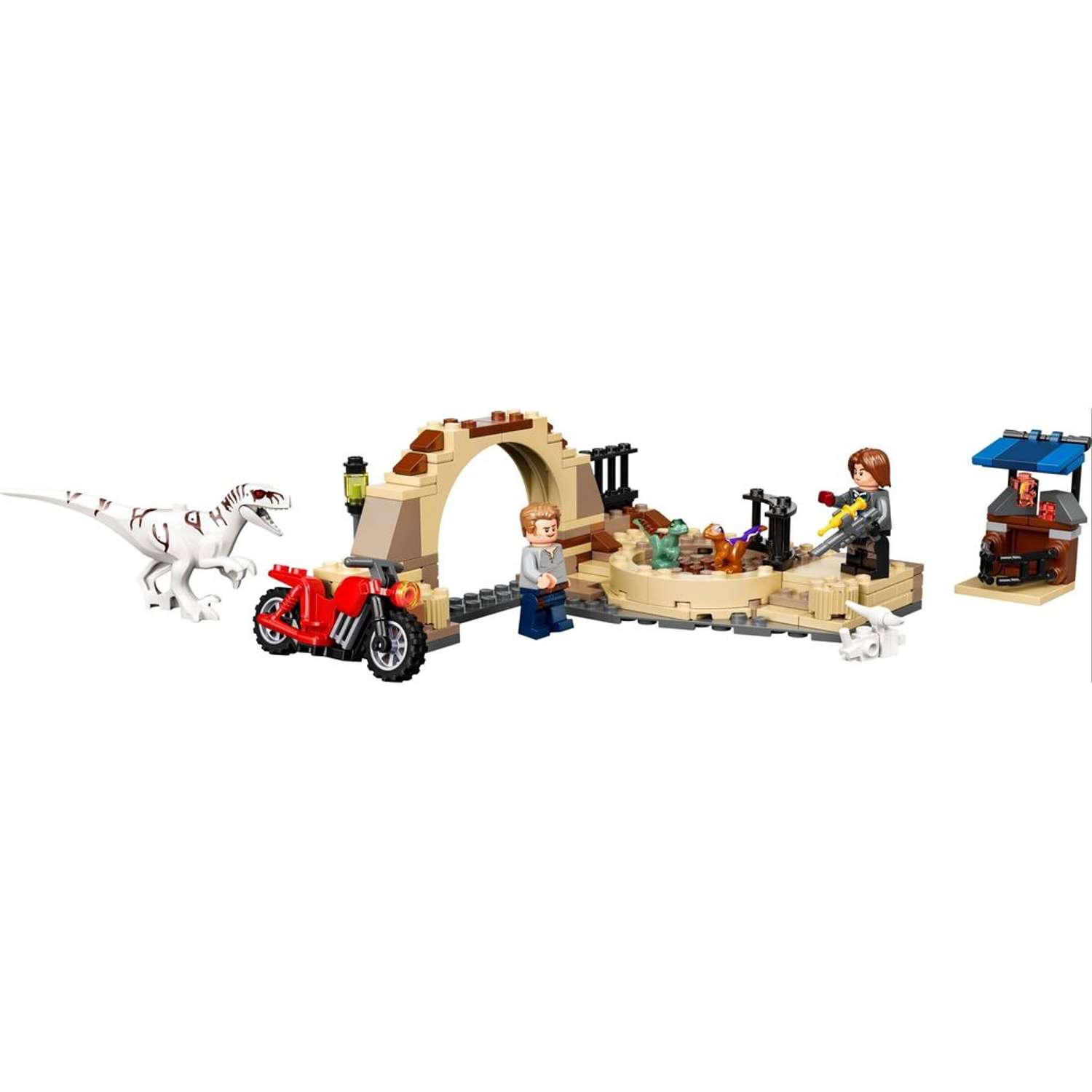 Конструктор LEGO Jurassic World Атроцираптор погоня мотоцикла блочный - фото 2