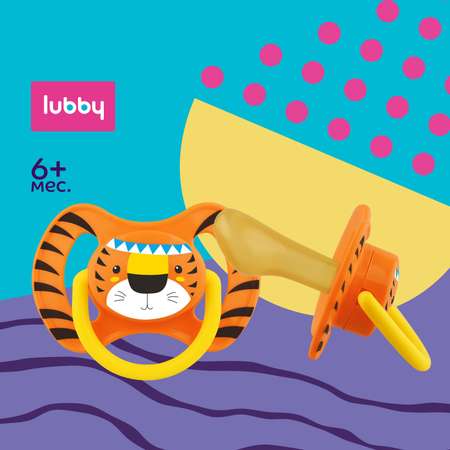 Пустышка Lubby латекс от 6 мес.