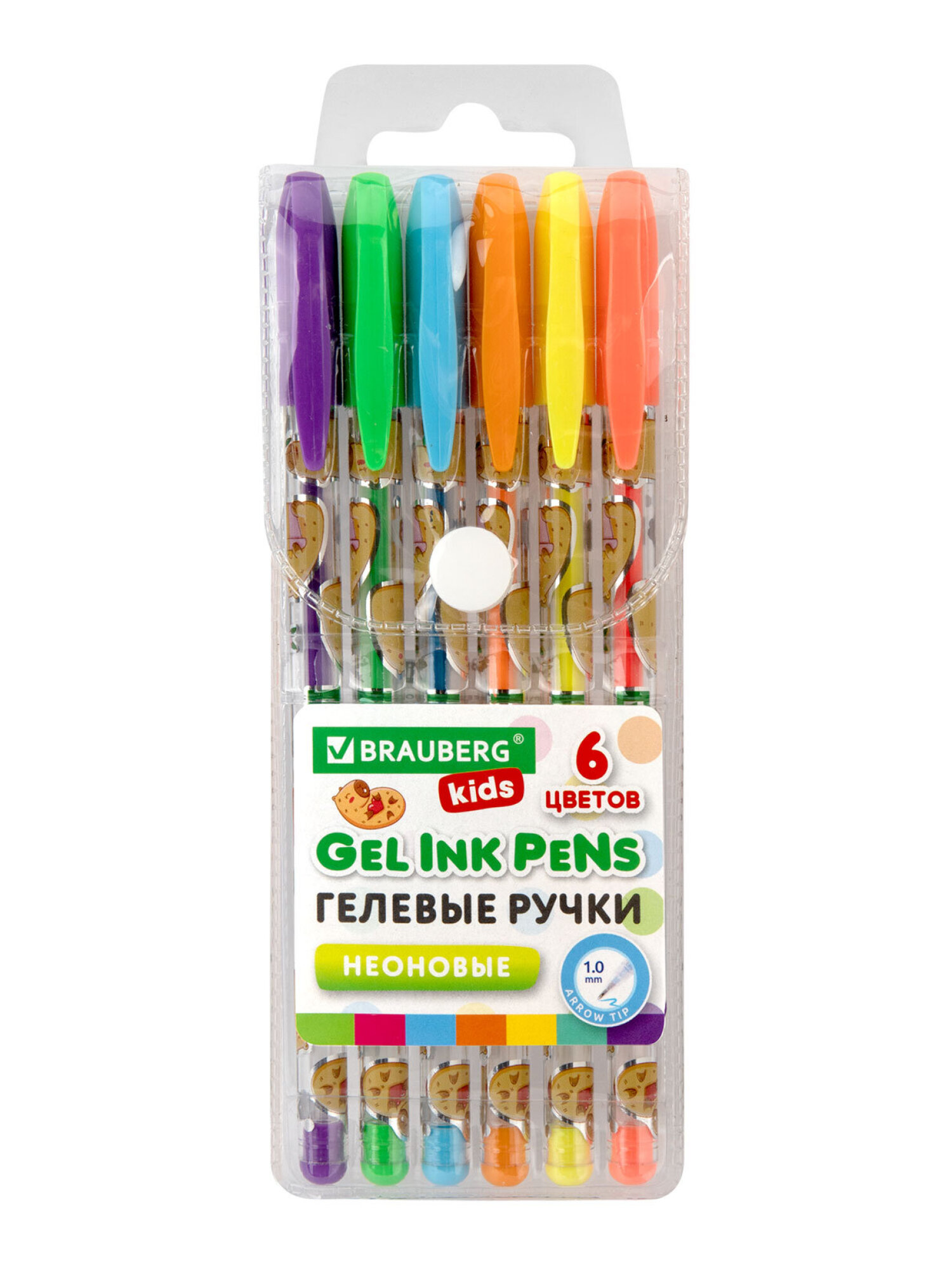 Ручка гелевая Brauberg 6 шт. - фото 8