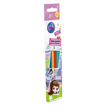 Карандаши цветные Kinderline 6 шт.