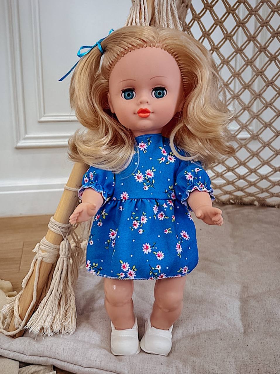 Кукла классическая СТРАНА КУКОЛ большая говорящая в платье высота 40 см 23-06.3 - фото 20