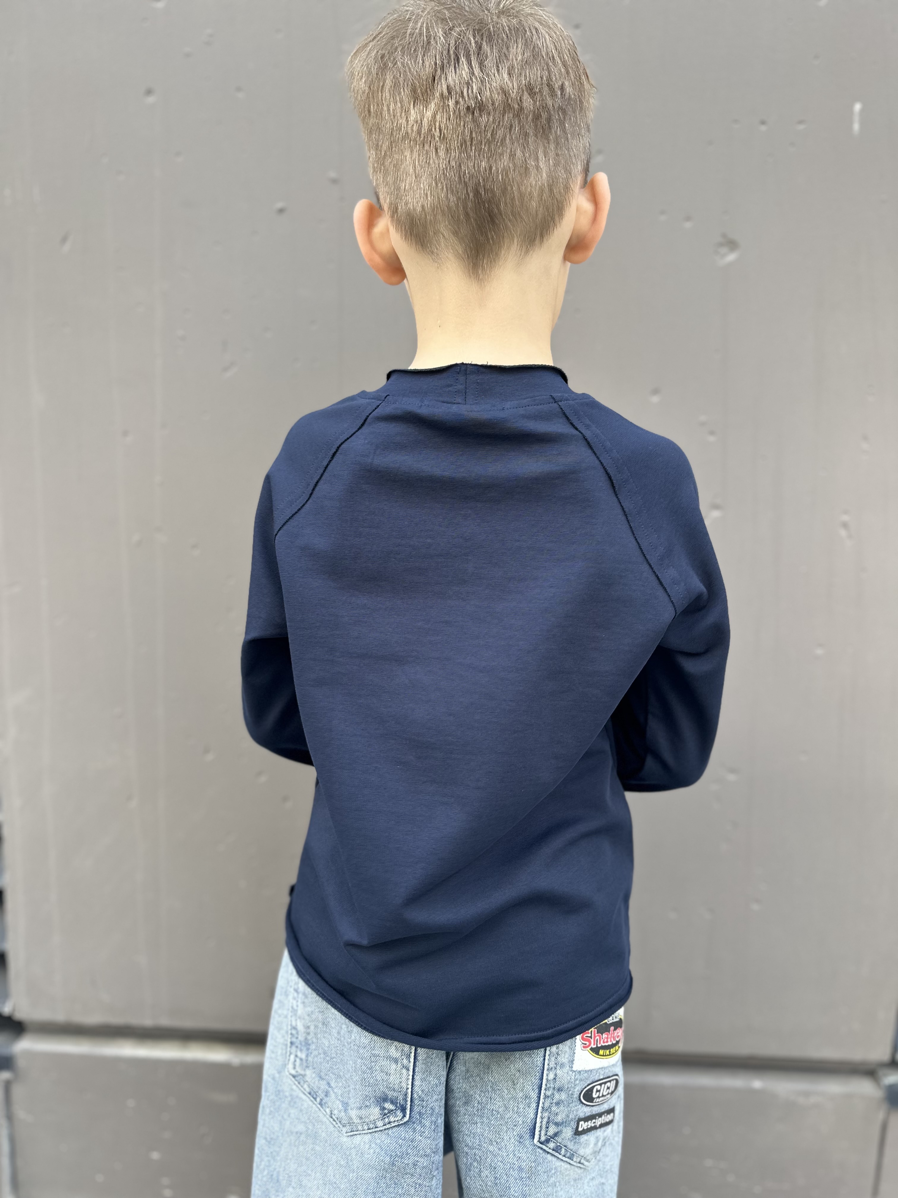 Лонгслив МОЛОДОСТЬ ГОВОРИТ синийлонгслив - фото 2