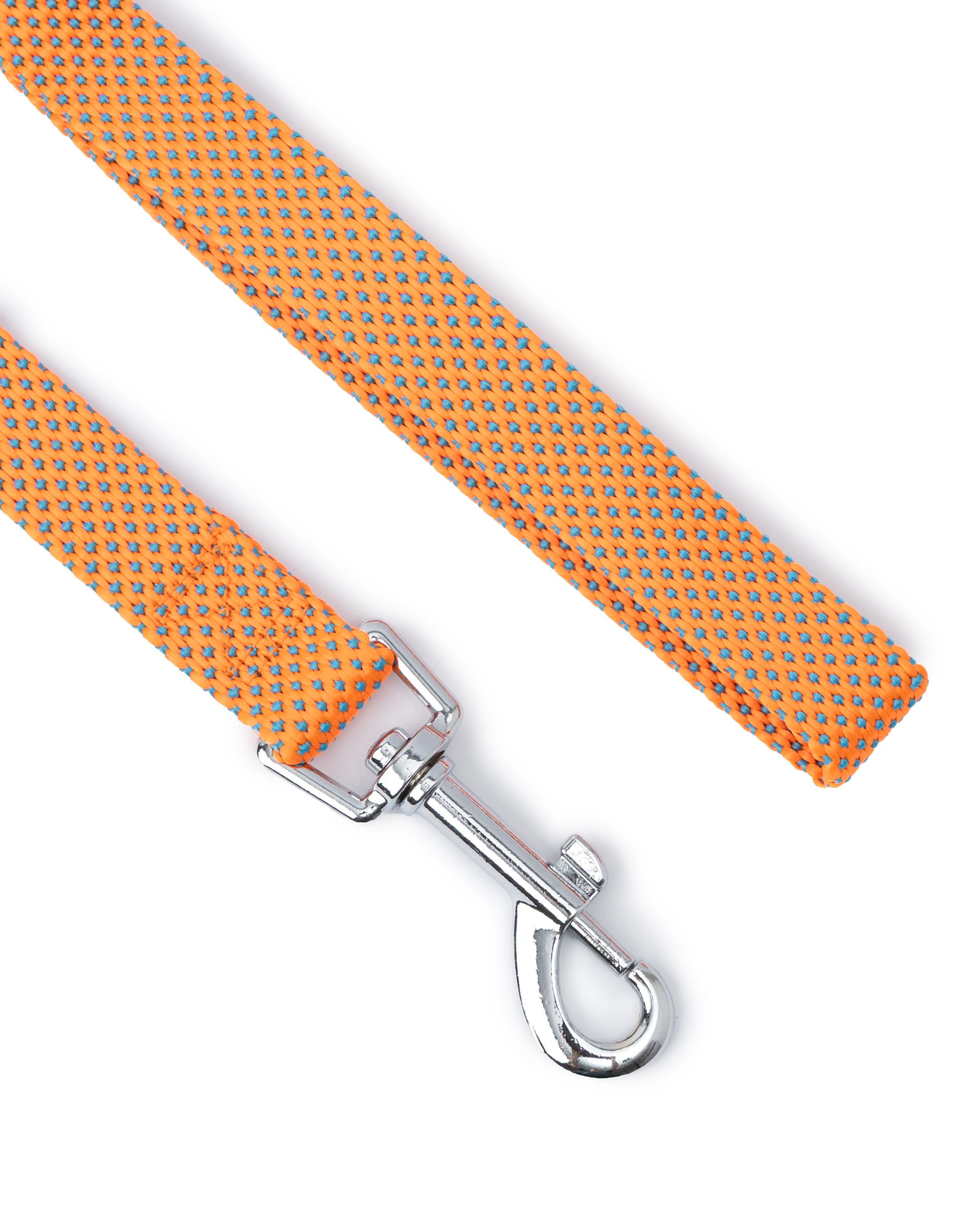Поводок для собак Barbaks оранжкевый жакард 2*120см полиэстер - фото 4
