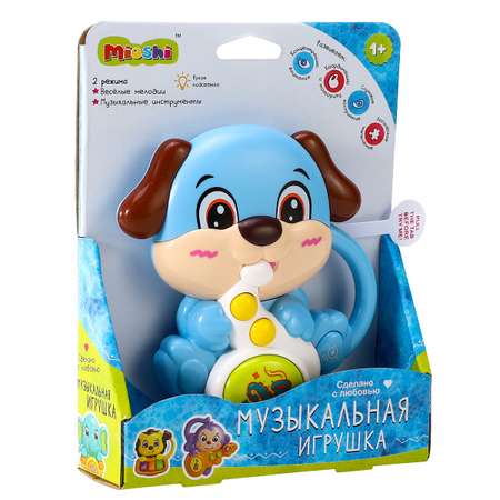 Игрушка музыкальная Mioshi Собачка с трубой пианино