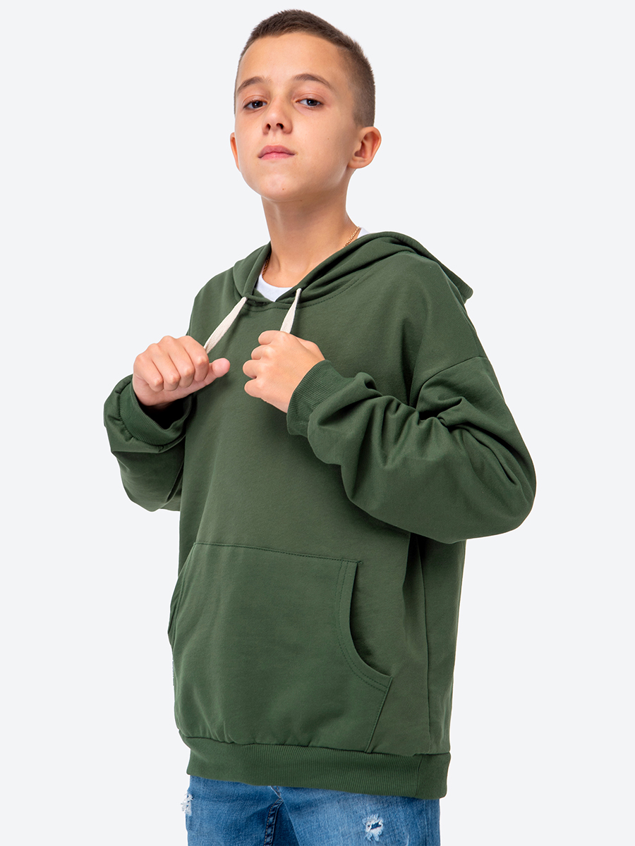 Худи HappyFox HF00158т.хаки - фото 4