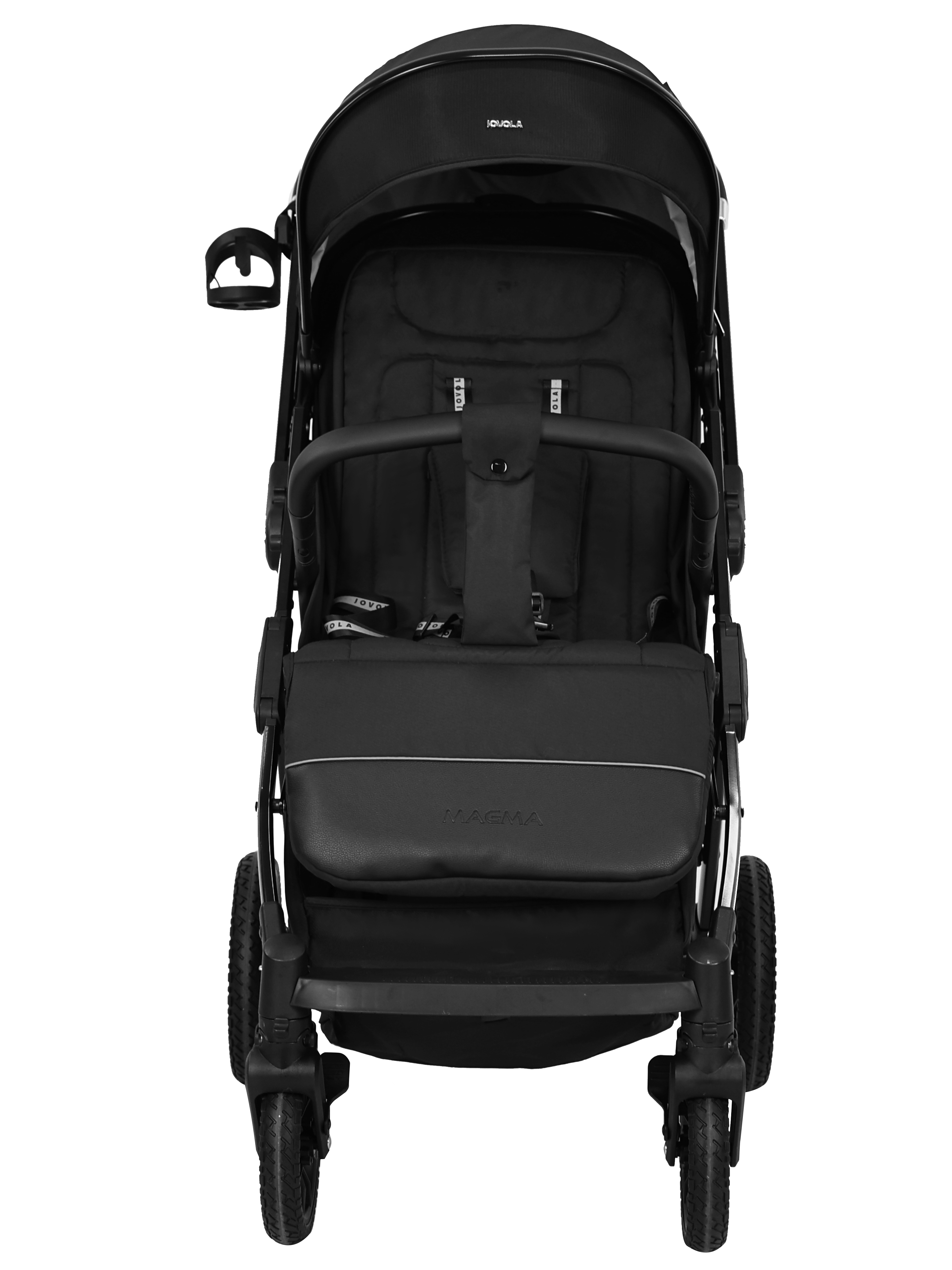 Коляска прогулочная JOVOLA Magma с перекидной ручкой черный - фото 19