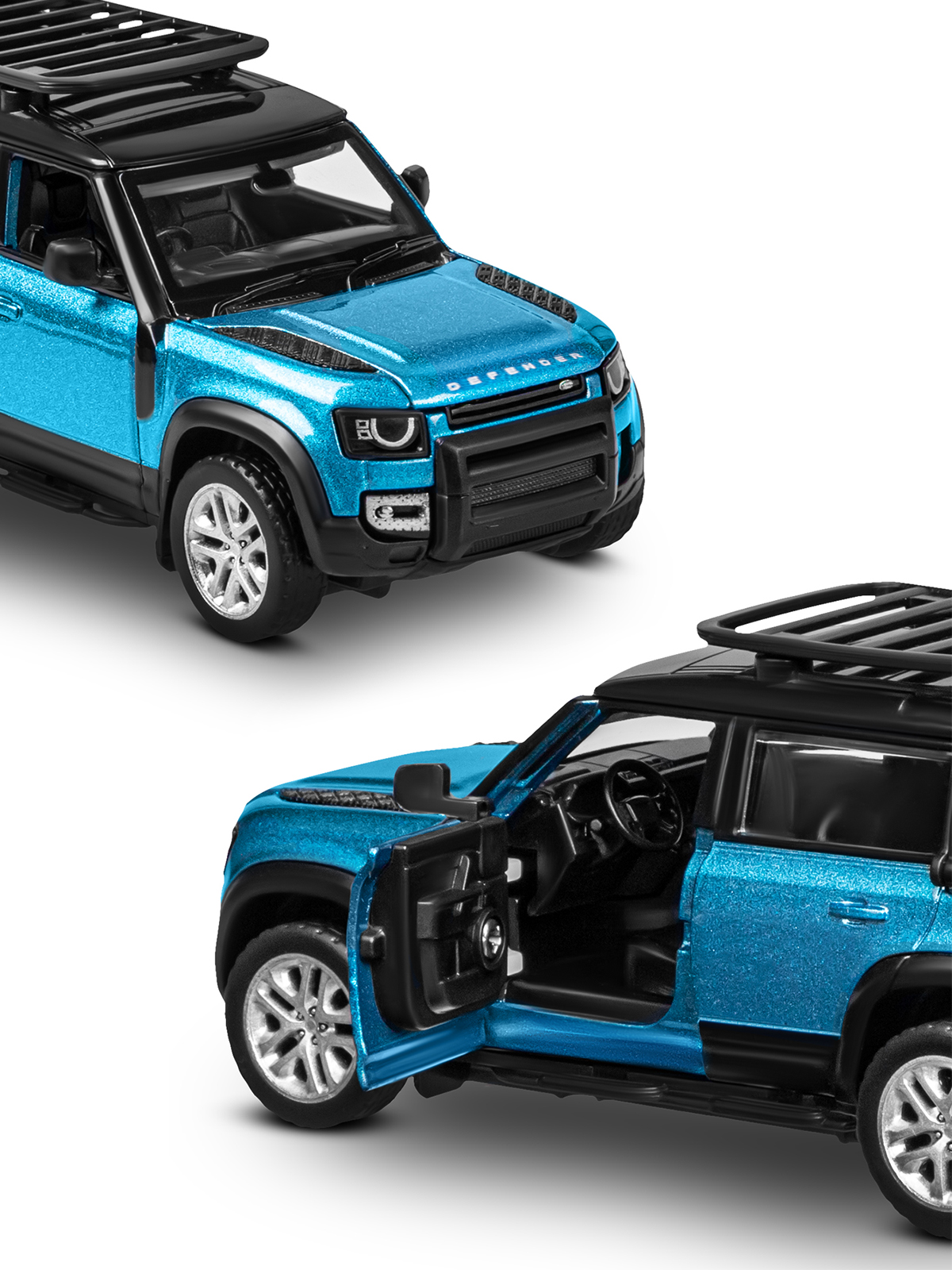 Автомобиль AUTODRIVE Land Rover Defender 110 Сборная модель 1:43 JB1251655 - фото 15