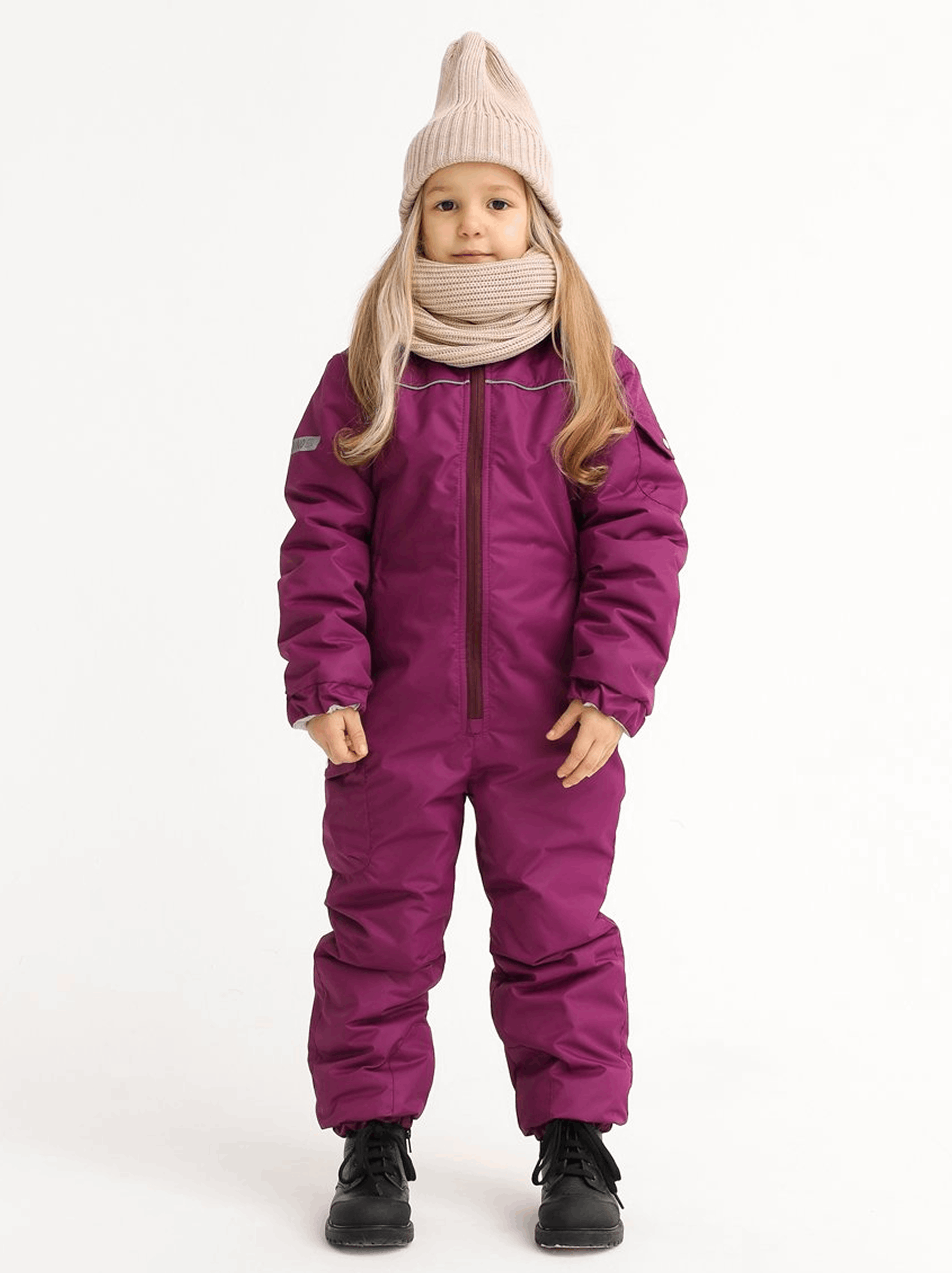 Комбинезон MINIDINO B-KOM-001/ДКомбинезон детский демисезонный Дино ежевика - фото 2
