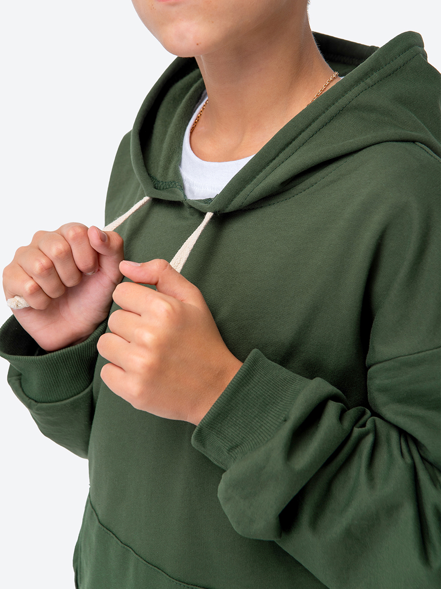 Худи HappyFox HF00158т.хаки - фото 6