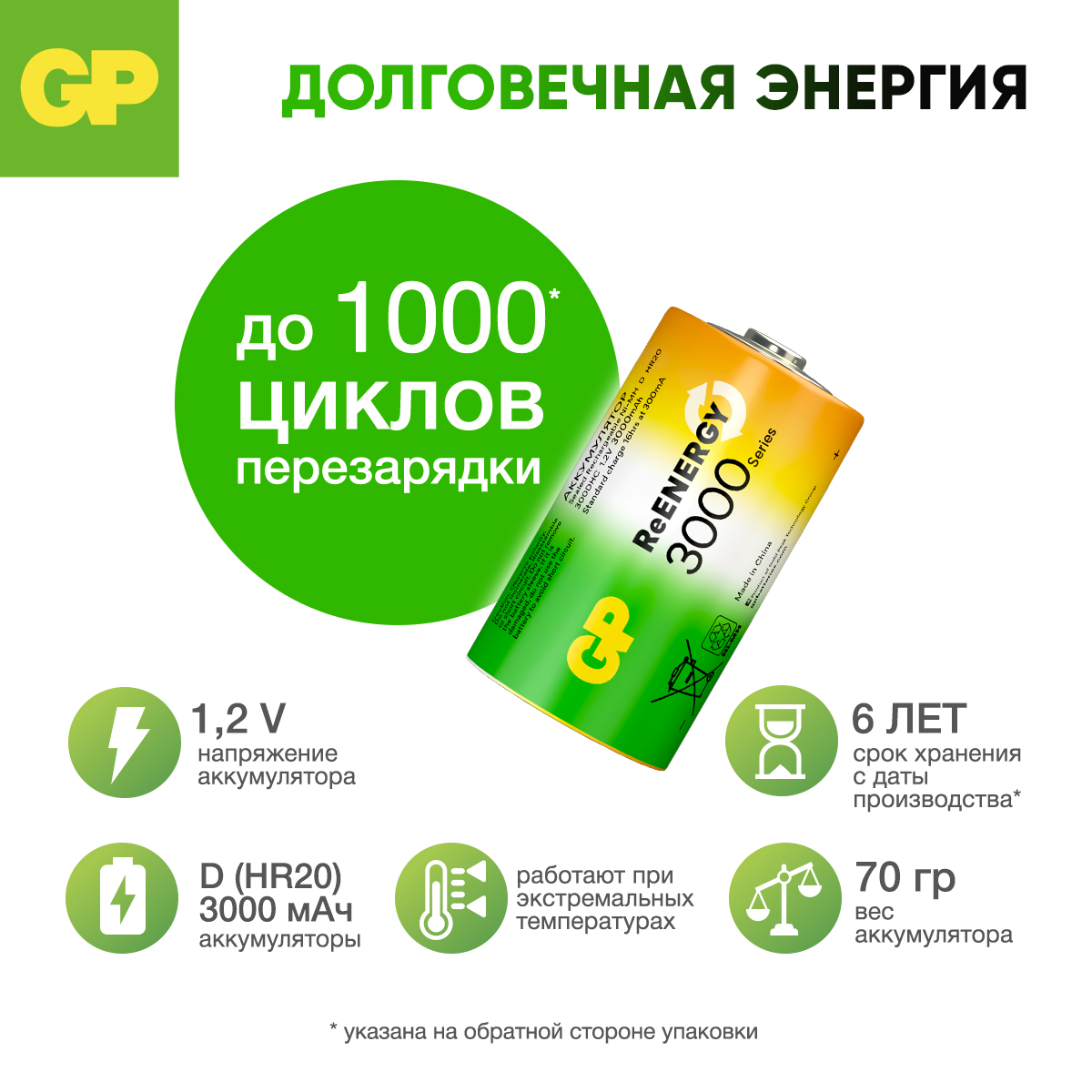 Набор аккумуляторов GP - - фото 2