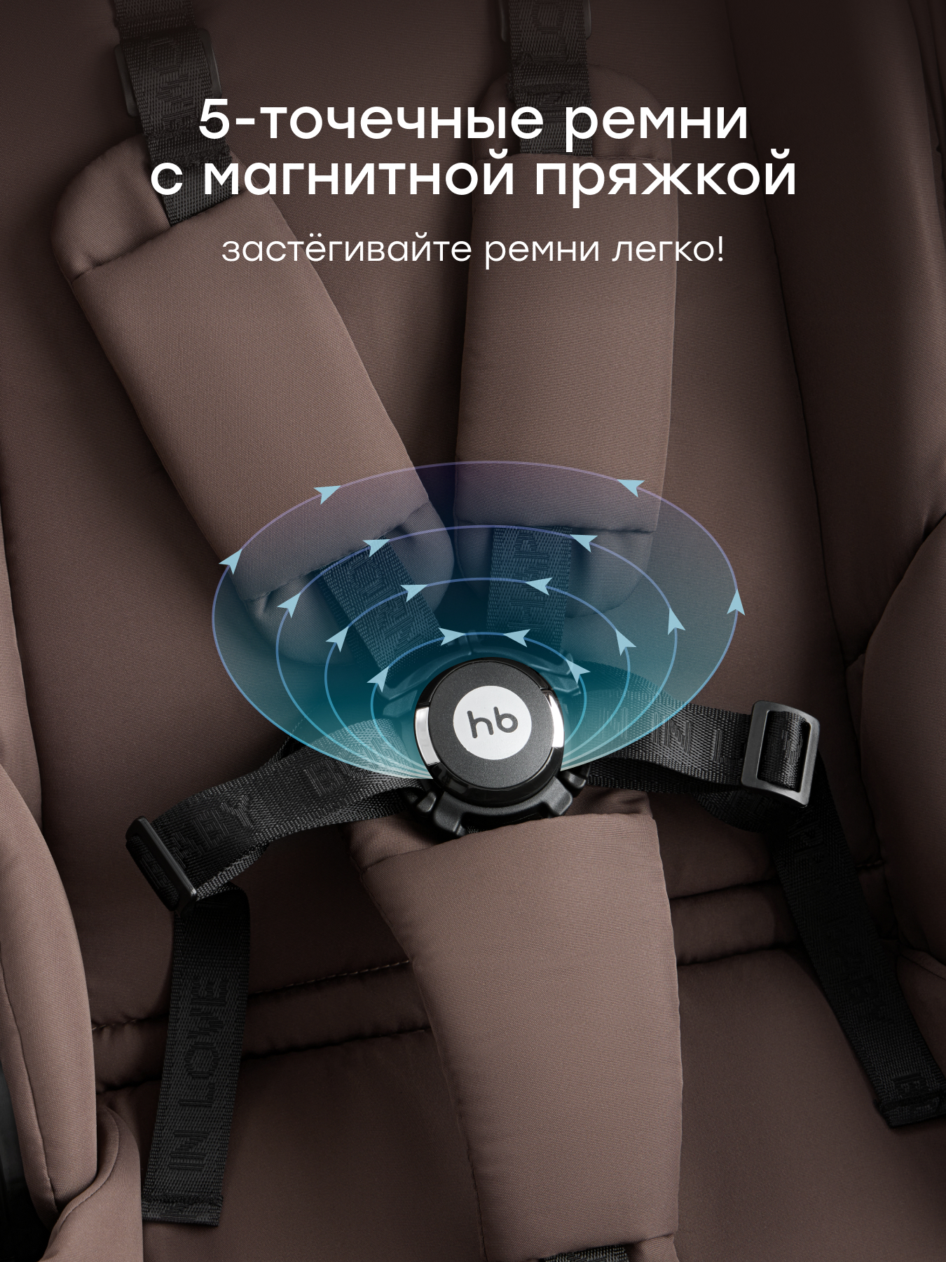 Коляска прогулочная Happy Baby Luna 360 коричневый - фото 5