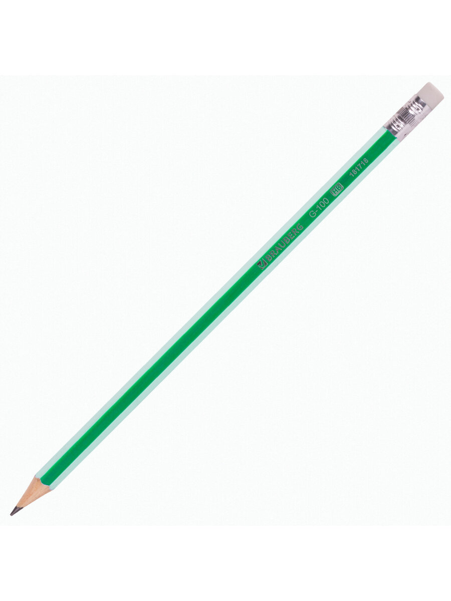 Карандаши чернографитные Brauberg 12 шт. - фото 10