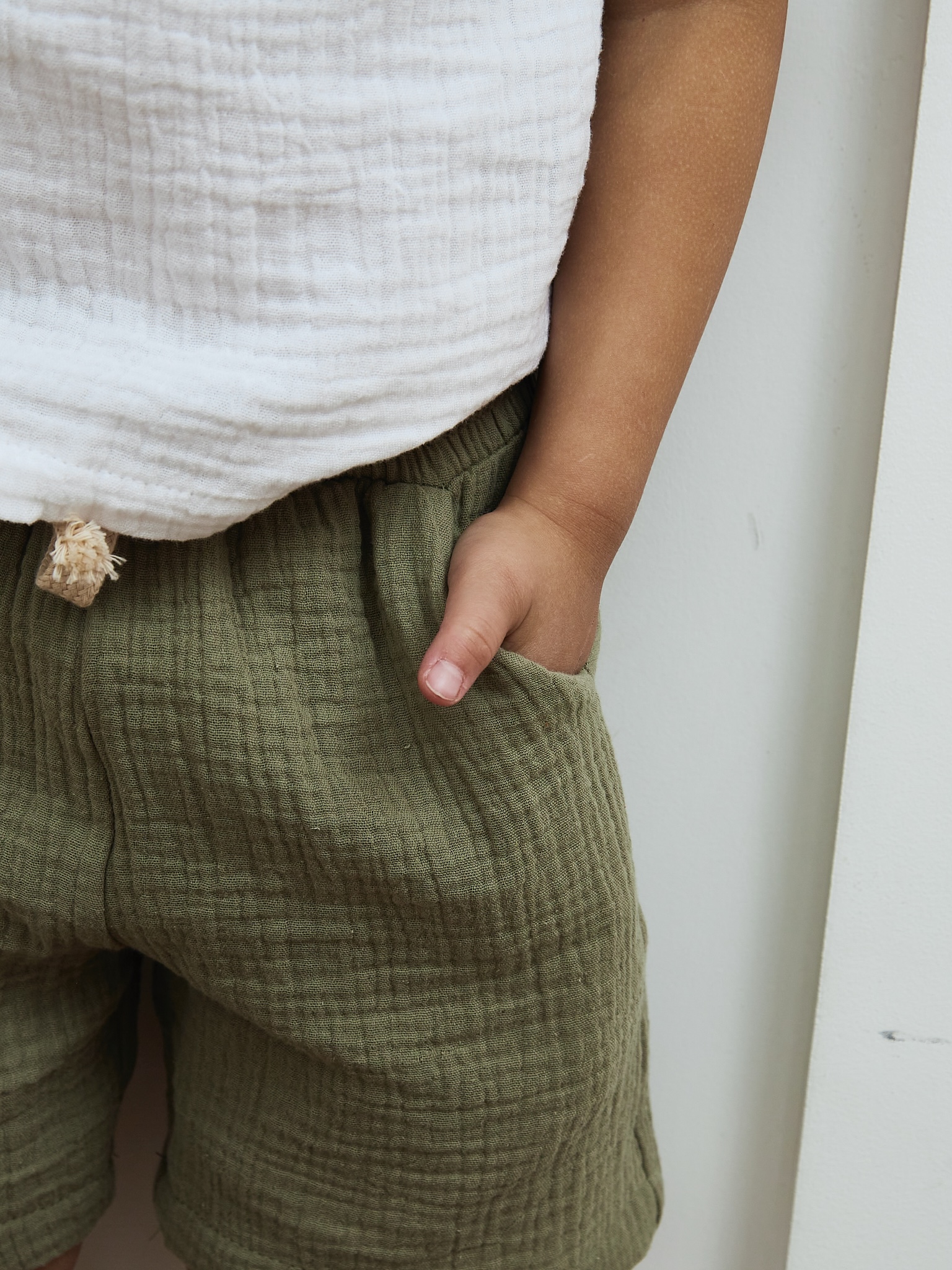Шорты MOUN Шорты_муслин_хаки - фото 7