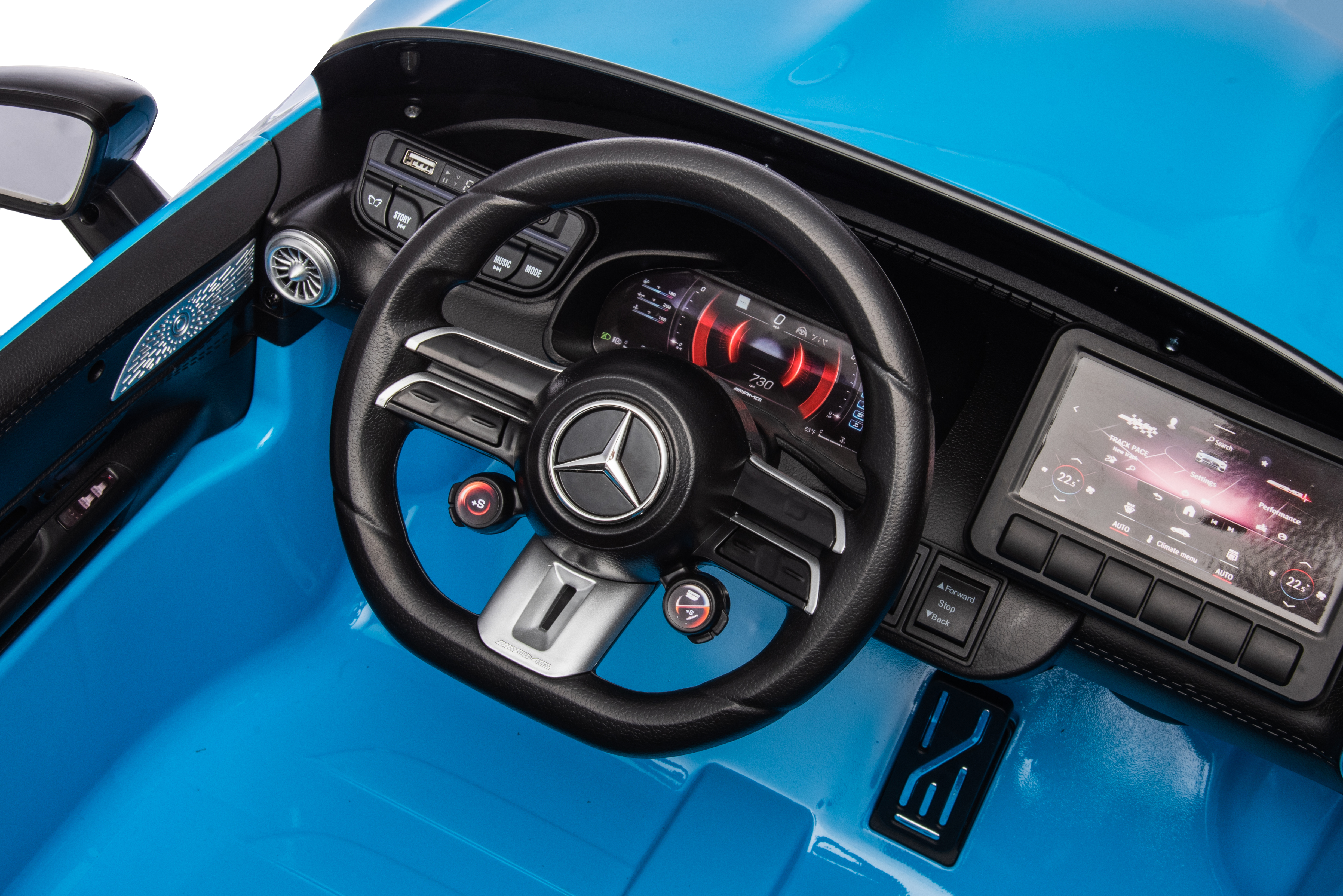 Электромобиль TOYLAND Mercedes Benz DK SL63 4х4, двухместный С пультом ДУ - фото 12