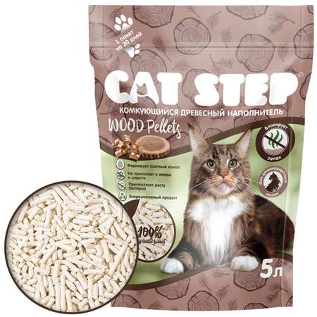 Наполнитель Cat Step 5 л комкующийся, растительный