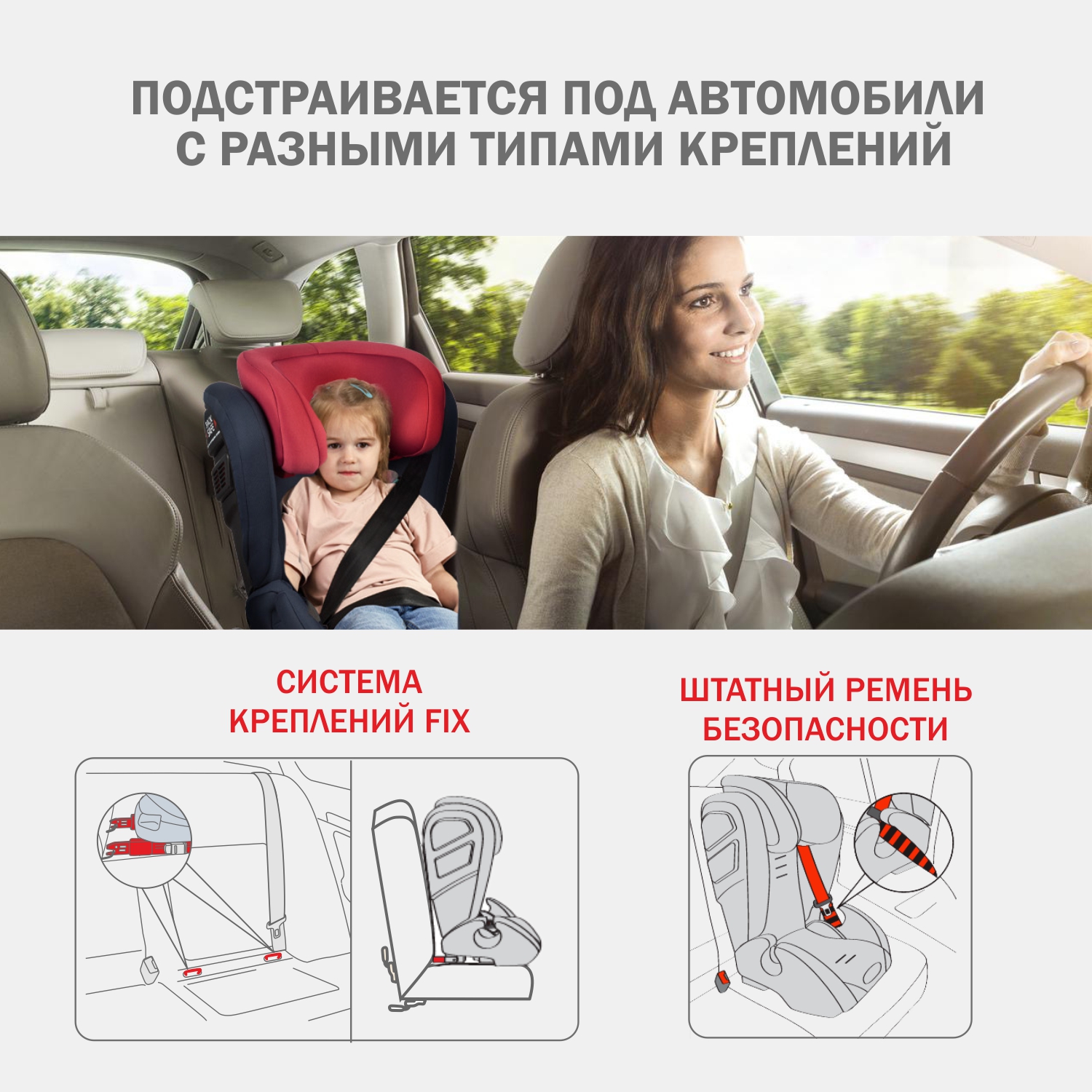 Автокресло SIGER Дельта 2/3 (15-36 кг) - фото 5
