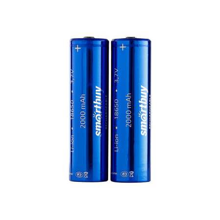 Аккумулятор Smartbuy 2000 mAh LI18650 - 2 шт. в упаковке