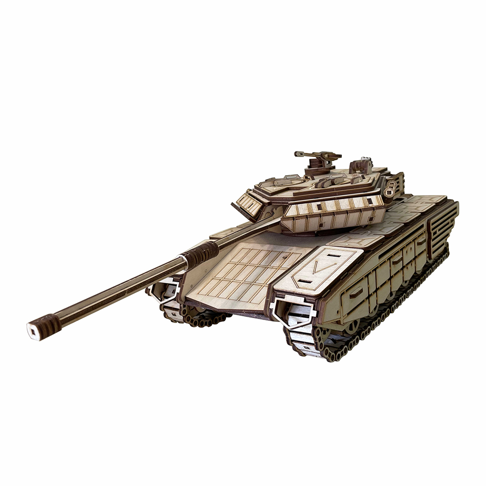 Конструктор ViromToys Сборная модель Танк деревянный - фото 1