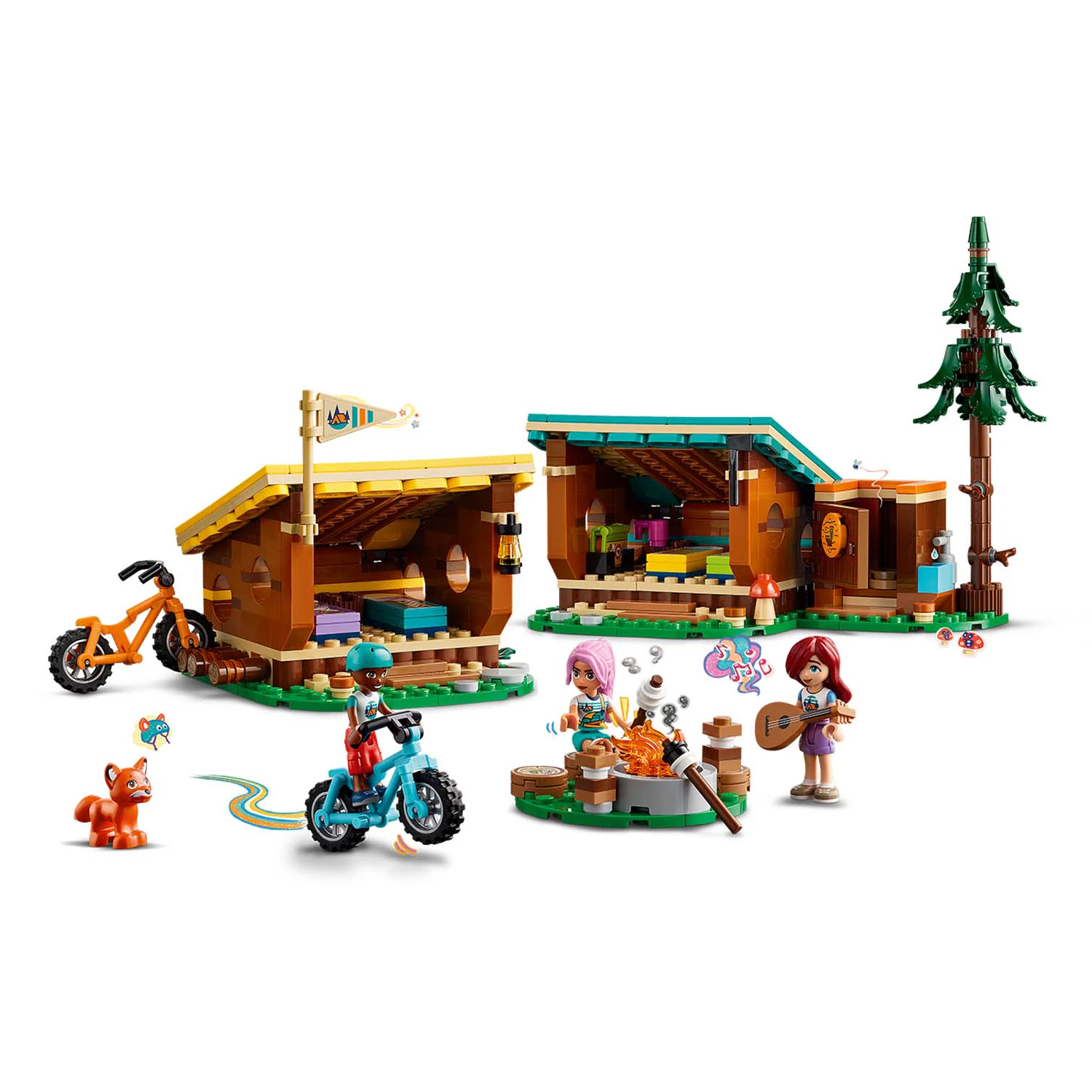 Конструктор LEGO Friends Домики в летнем лагере блочный - фото 5