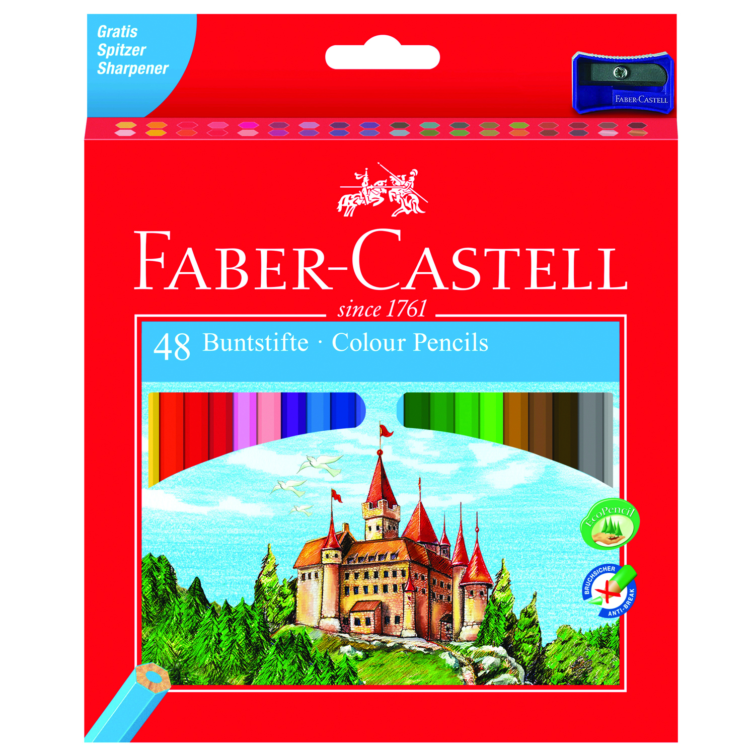 Карандаши цветные Faber Castell 48 шт. - фото 1