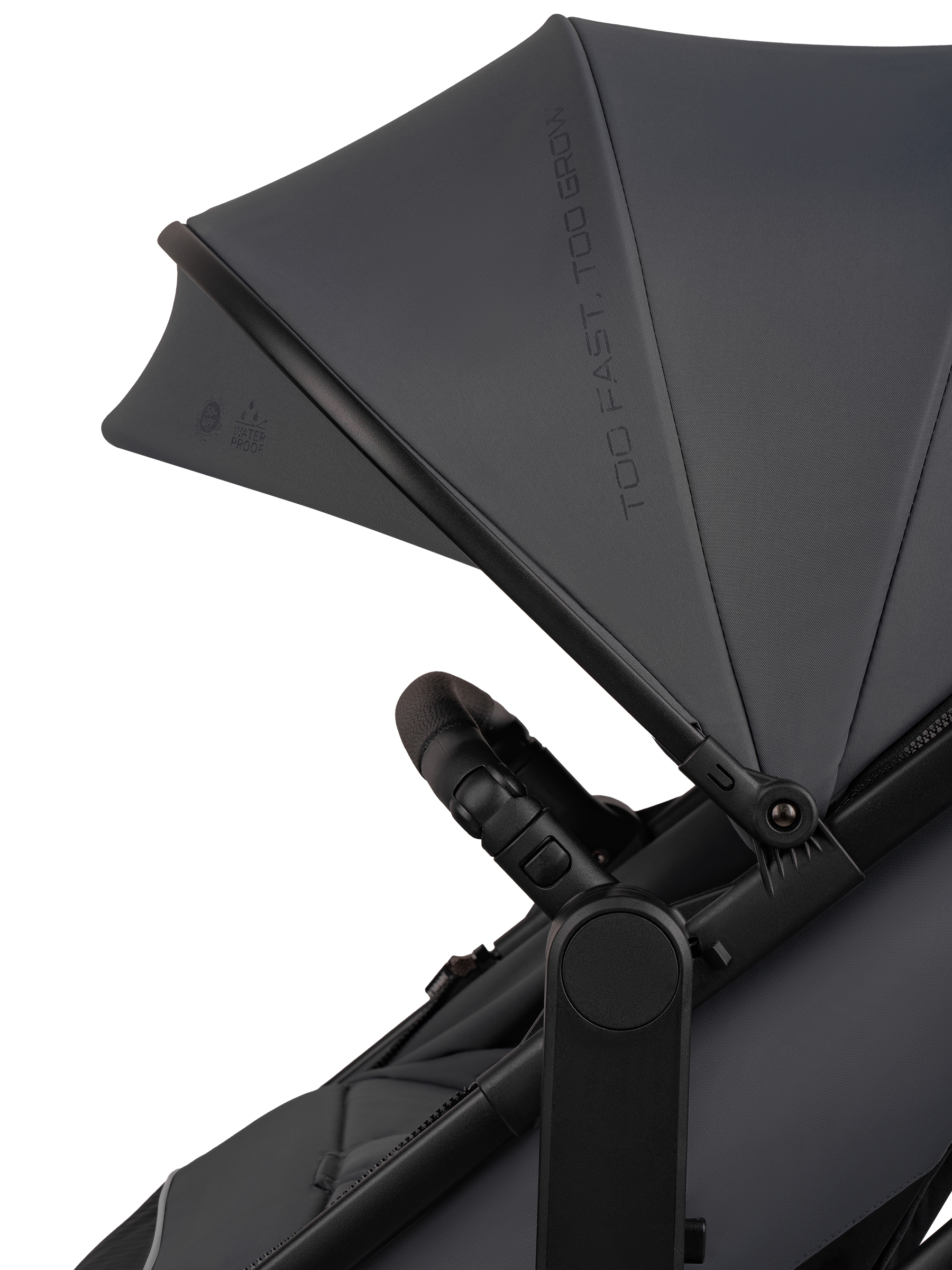 Коляска трансформер JOVOLA Truck, перекидная ручка серый - фото 18